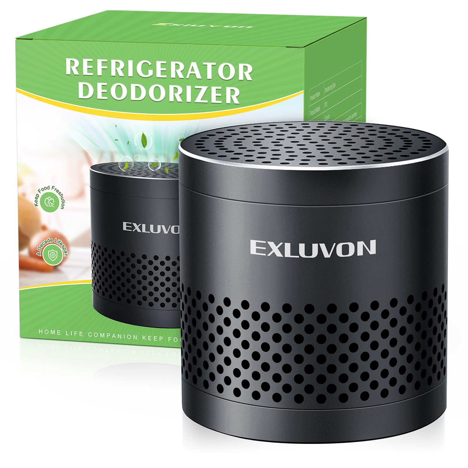 Exluvon Refrigerator Deodorizer, Fridge Odor Eliminator Lasts For 10 Years, Household Essentials Travel Size Air Purifiers, More