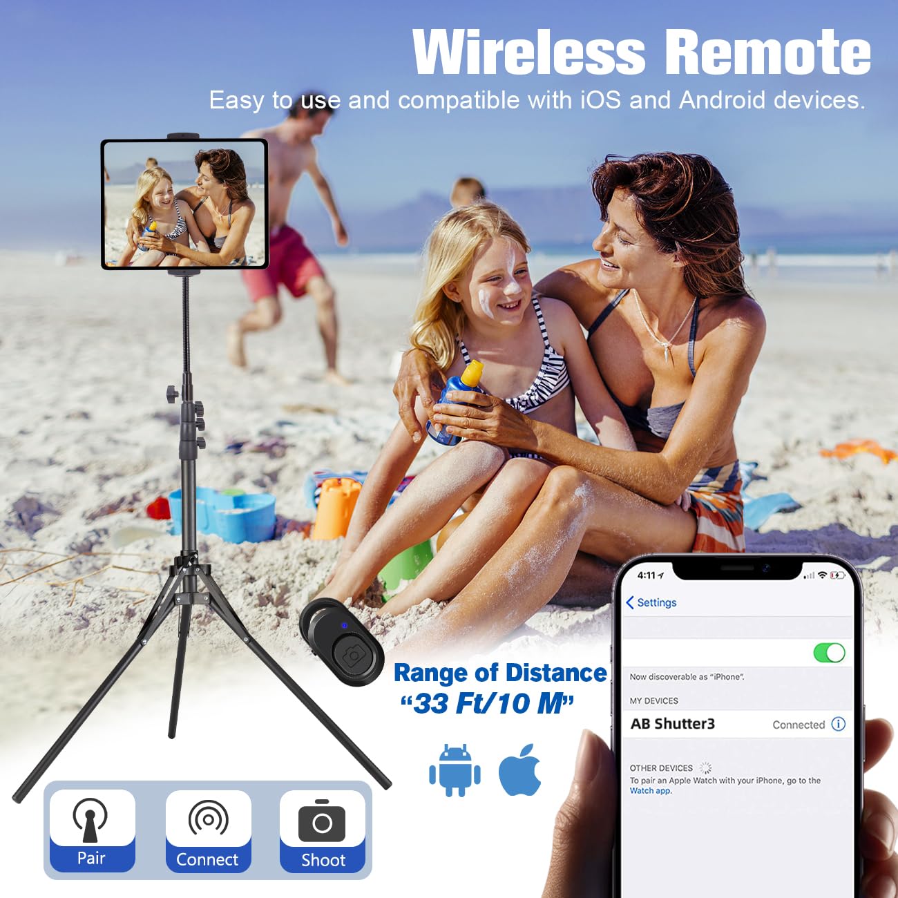 Lusweimi Adjustable Ipad Tripod Stand, 72' Floor Stand With 360 Rotating Gooseneck, Compatible With Ipad Pro 12.9, Iphone And 4.7 12.9' Tablets