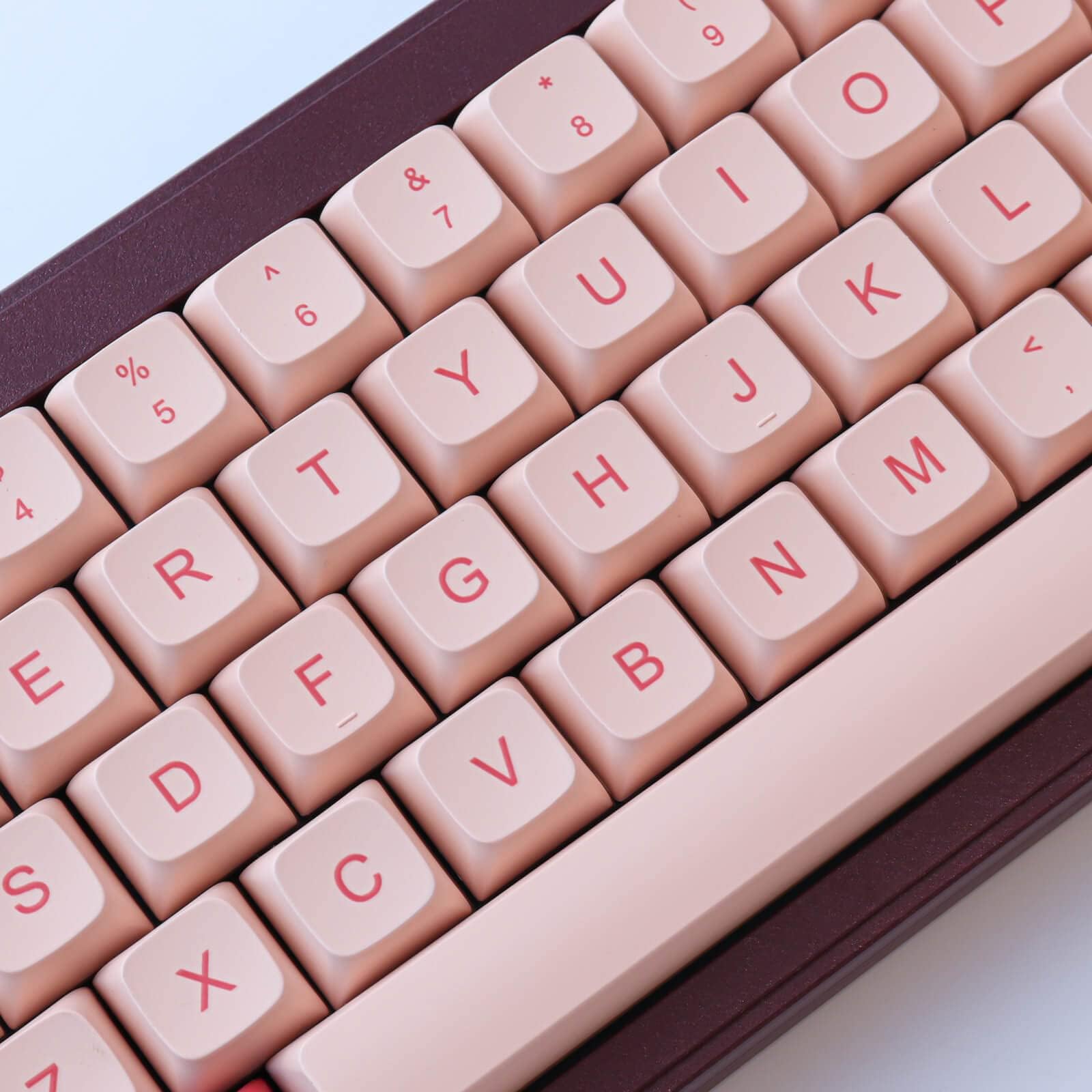 Tsungup Pbt Keycaps,Xda Profile Keycaps 148 Keys Dye Sublimation Cute Pink Custom Keycaps Set For Ansi Layout Cherry Mx Switches