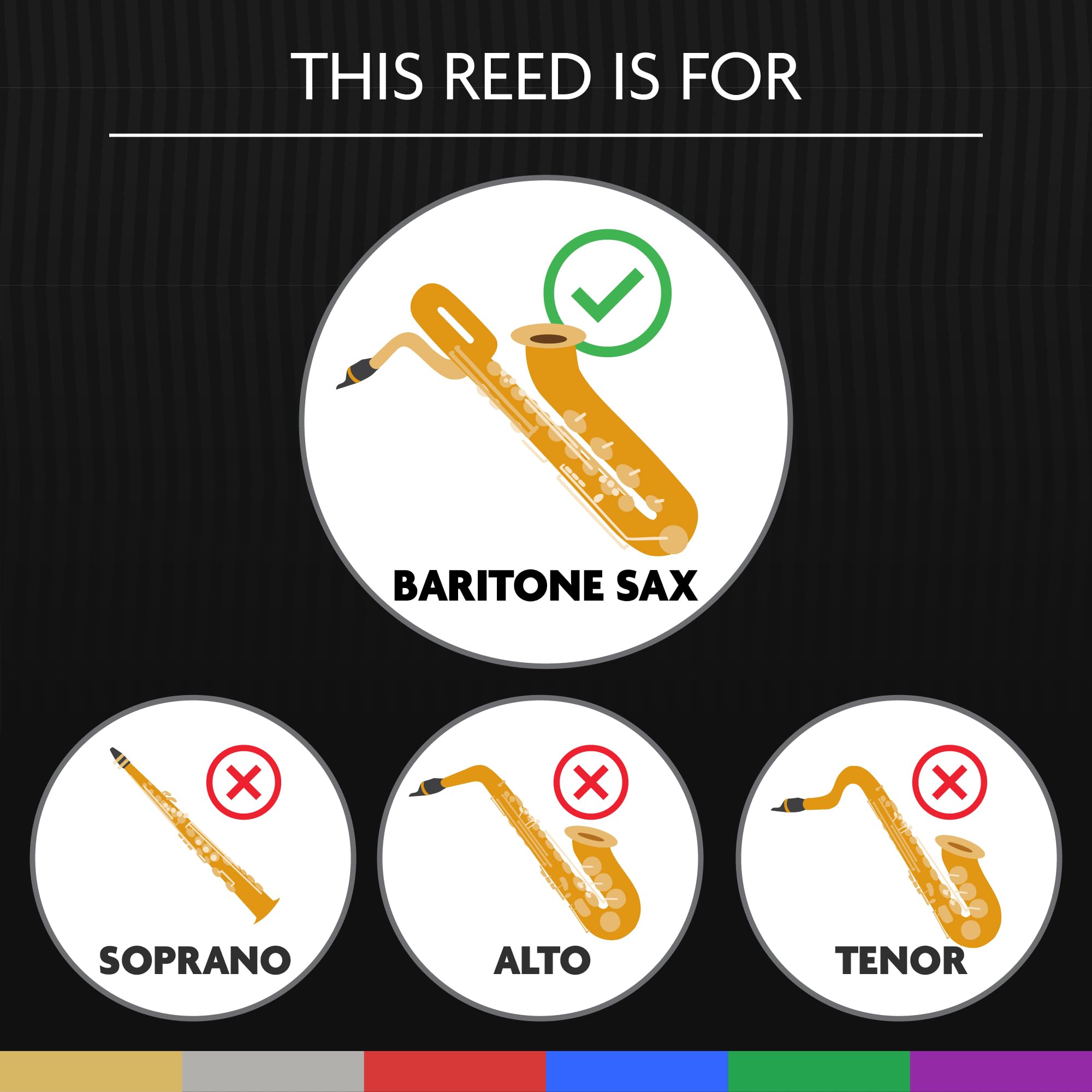 L  Gre Reeds   Baritone Saxophone Reed, Signature, Strength 2.25 (Bsg2.25)   Premium Synthetic Woodwind Reed