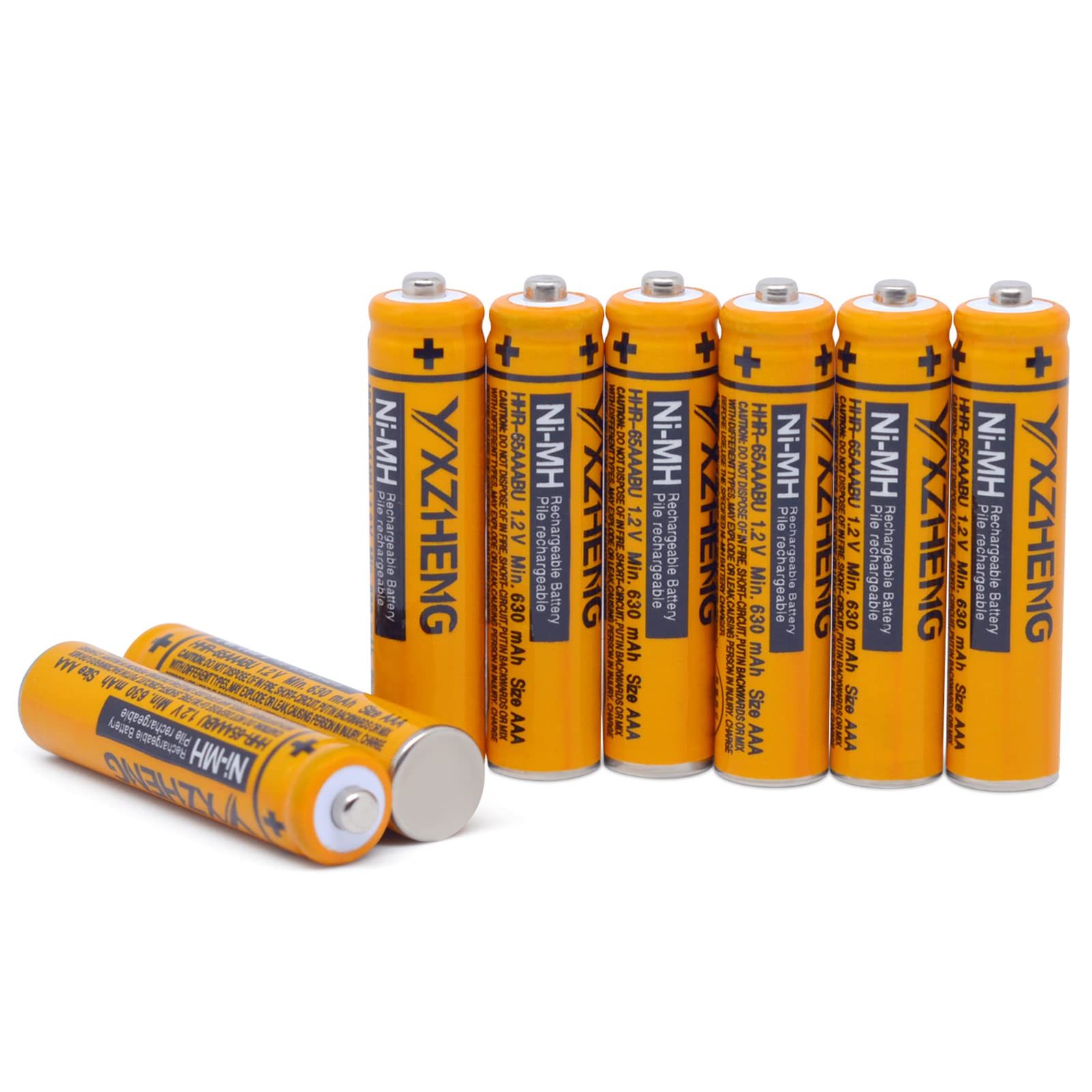 Yxzheng Aaa Battery 8Pcs 1.2V 630Mah Ni Mh Rechargeable Hhr 65Aaabu For Panasonic Cordless Phone (8X Hhr 65Aaabu)
