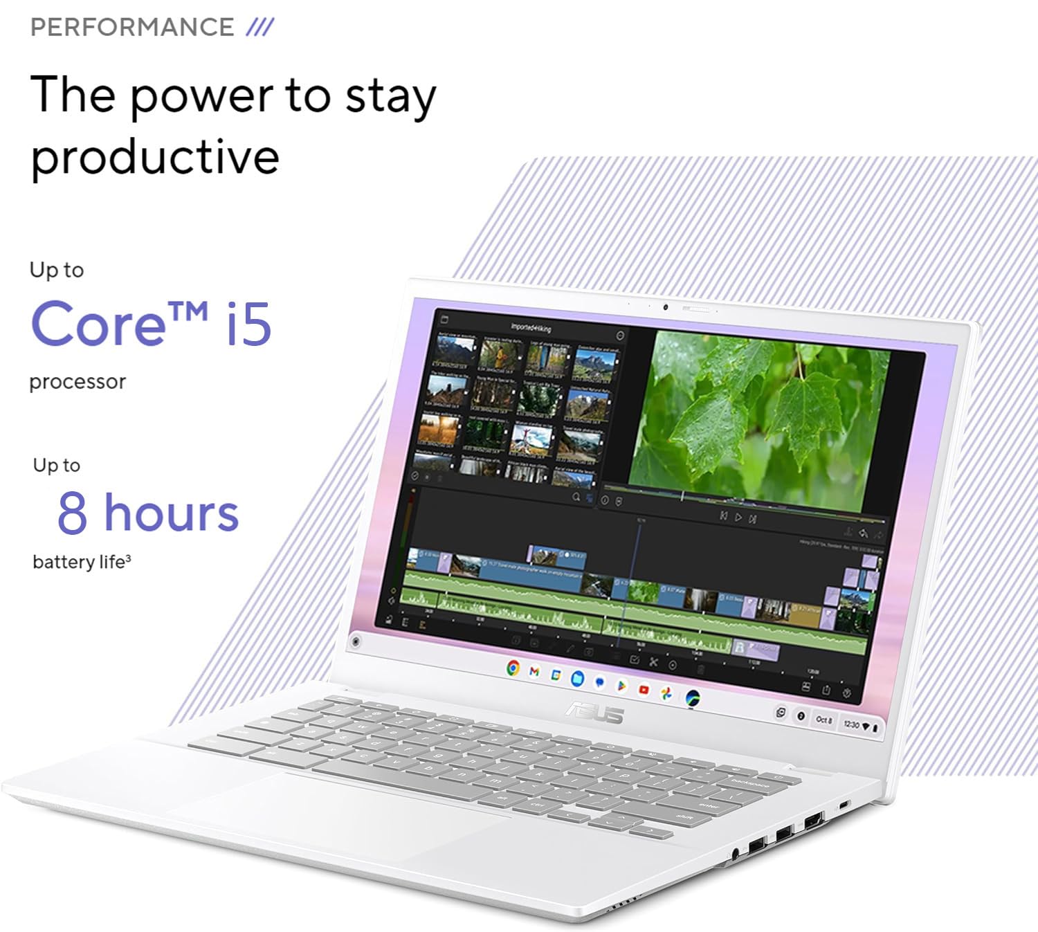 Asus Chromebook Plus Cx34 Laptop (14'' Fhd Touchscreen, Intel 10 Core I5 1335U, 8Gb Ram, 256Gb Storage (128Gb Ufs + 128Gb Ist Sd