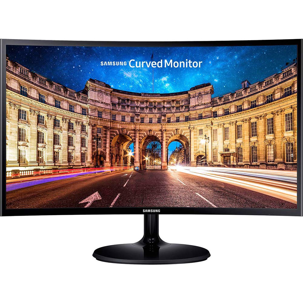 Samsung Cf390 Series 27 Inch Fhd 1920X1080 Curved Desktop Monitor For Business, Hdmi, Vga, Vesa Mountable, 3 Year Warranty, Taa