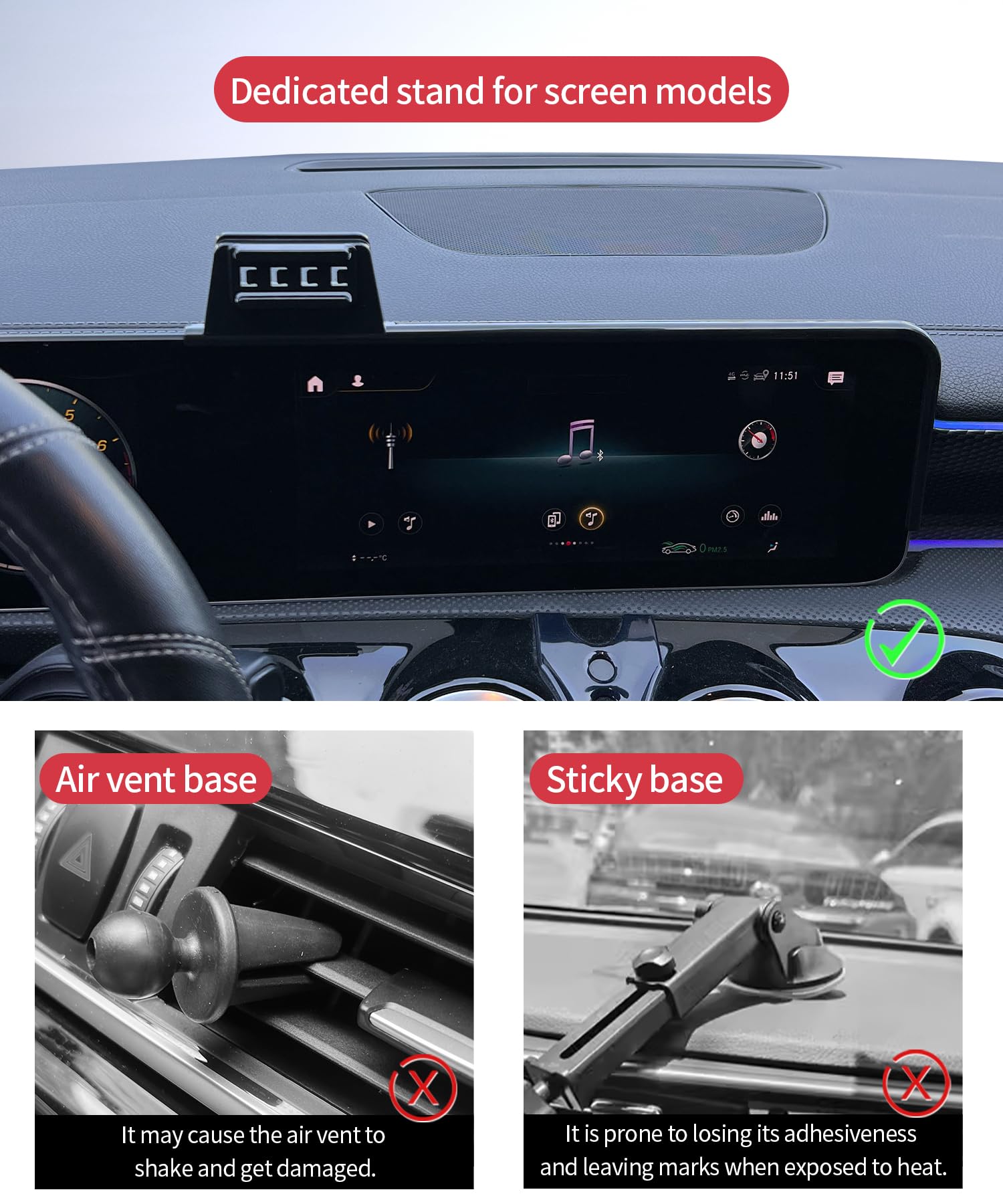 Masergogo Wireless Charging Car Phone Holder For Mercedes Benz Cla-Class 2020-2025/Glb-Class 2020-2025 Gla-Class 2021-2025/A-Cla