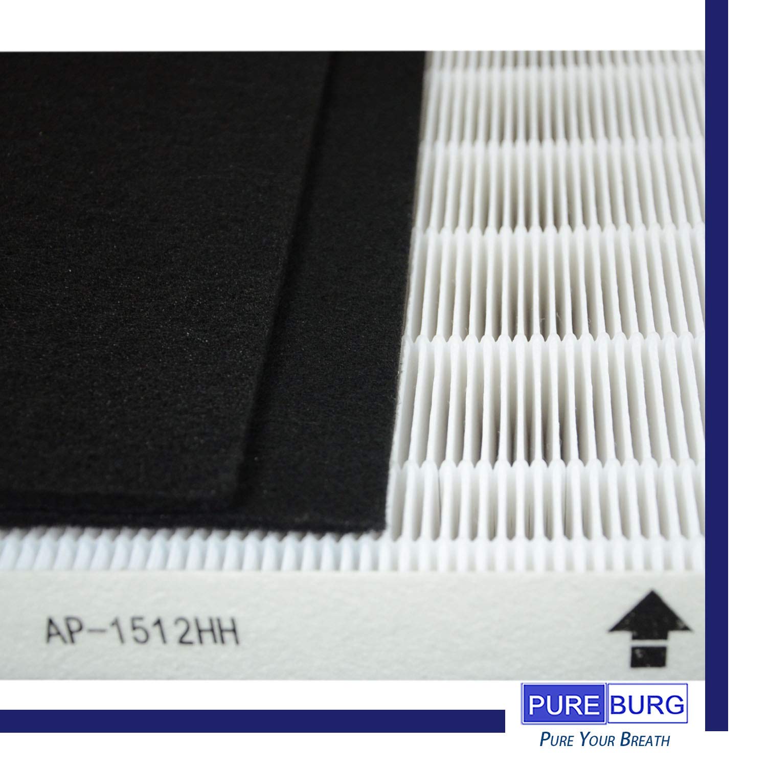 Pureburg Ap 1512Hh Replacement True Hepa Filter Set Compatible With Coway Ap 1512Hh, Ap 1518, Airmega 200M Mighty Air Purifiers,