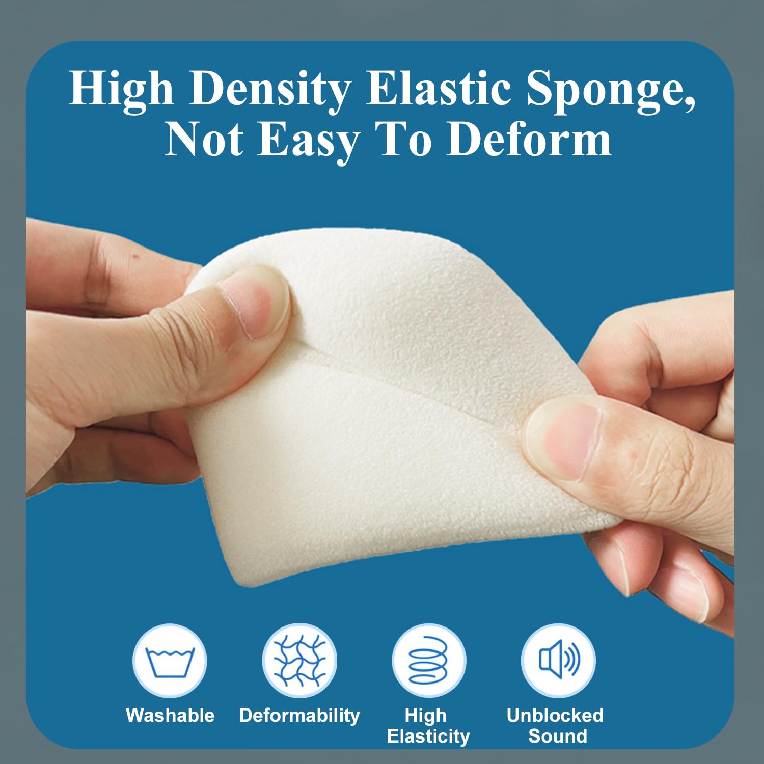 Fielect Microphone Cover Sponge Foam Mic Cover Handheld Microphone Windscreen Shield Protection Mic Foam Filter Cover White For