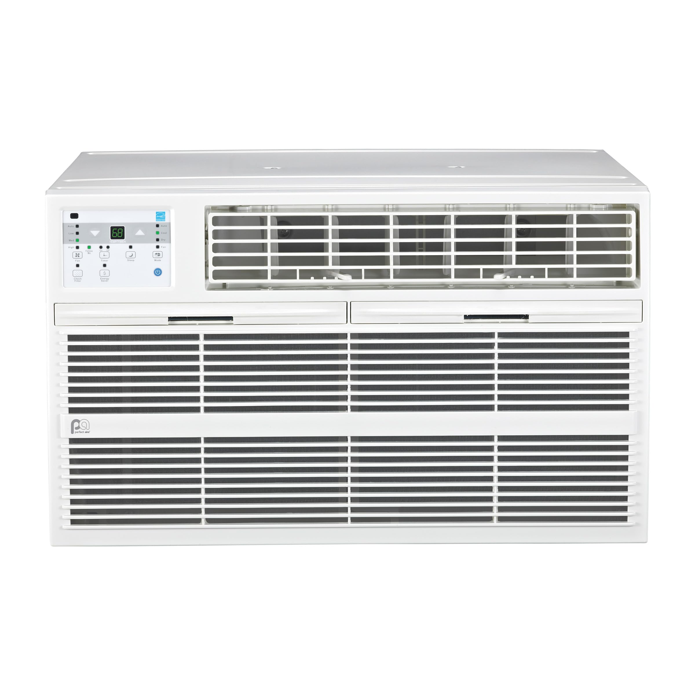 Perfectaire 4Patw8000 8,000 Btu Thru The Wall Air Conditioner With Remote Control, Eer 10.6, 300 350 Sq. Ft. Coverage, White, 8,