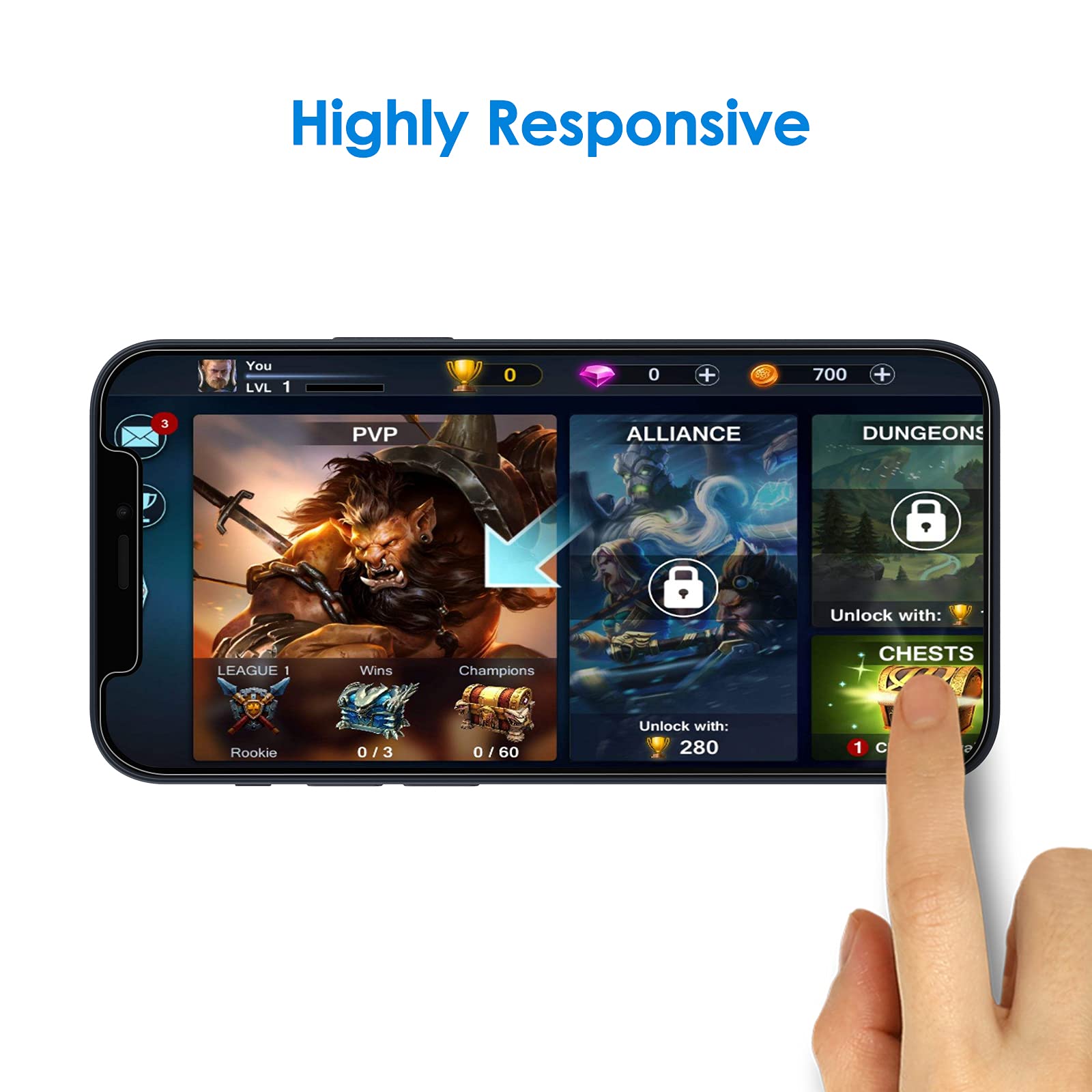 Jetech Screen Protector Compatible With Iphone 12/12 Pro 6.1 Inch, Tempered Glass Film With Easy Installation Tool, 2 Pack