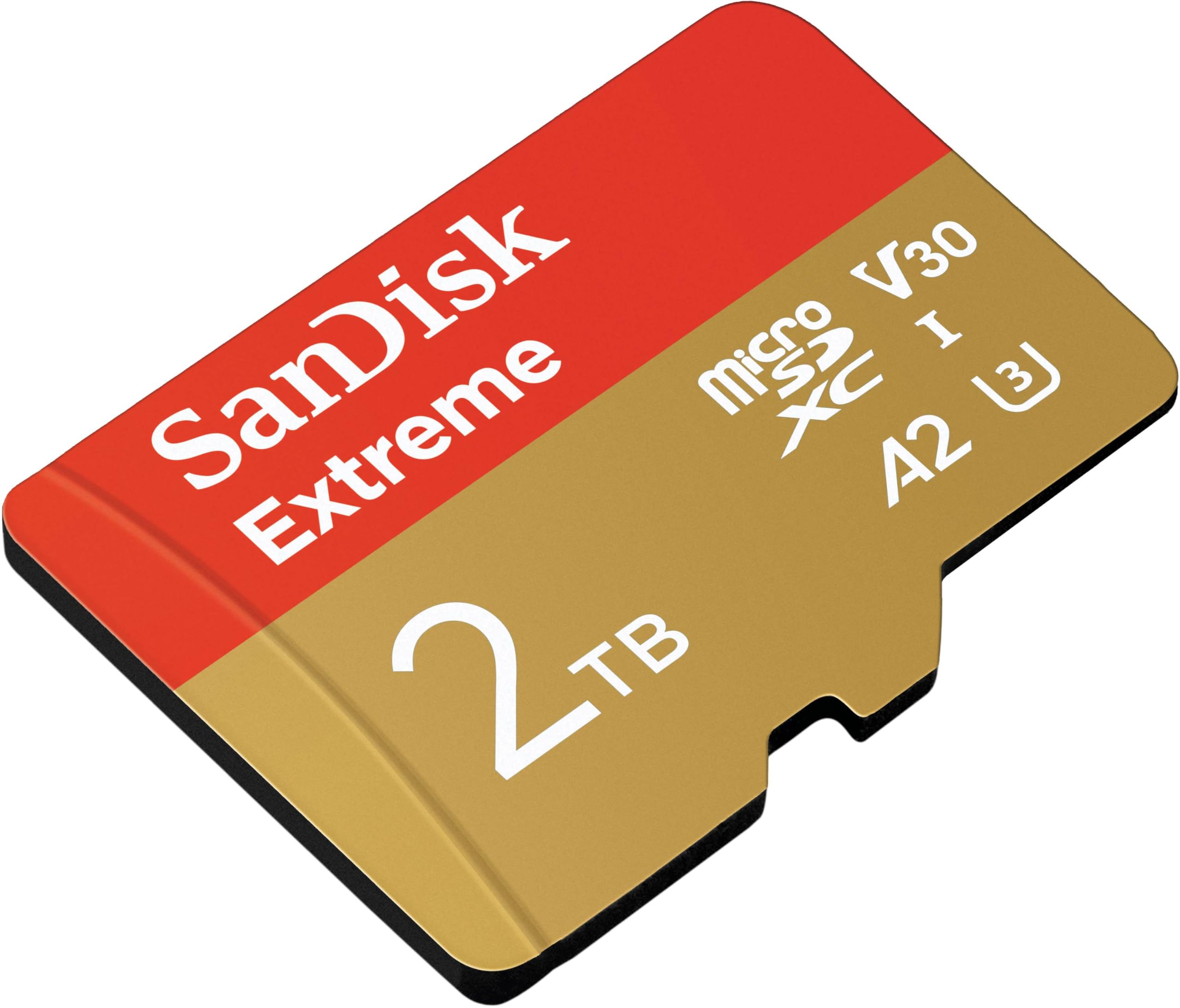 Sandisk 2Tb Extreme Microsdxc Uhs I Memory Card With Adapter   Up To 240Mb/S, C10, U3, V30, 4K, 5K, A2, Micro Sd Card  Sdsqxav 2
