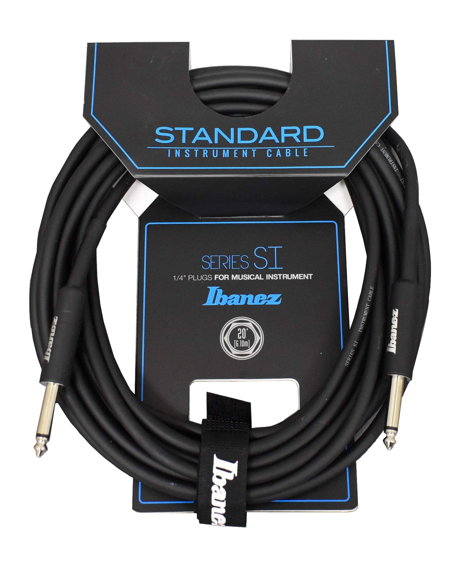 Ibanez Si20 Standard Guitar/Bass Cable 20Ft (6.1M) Straight To Straight Plug