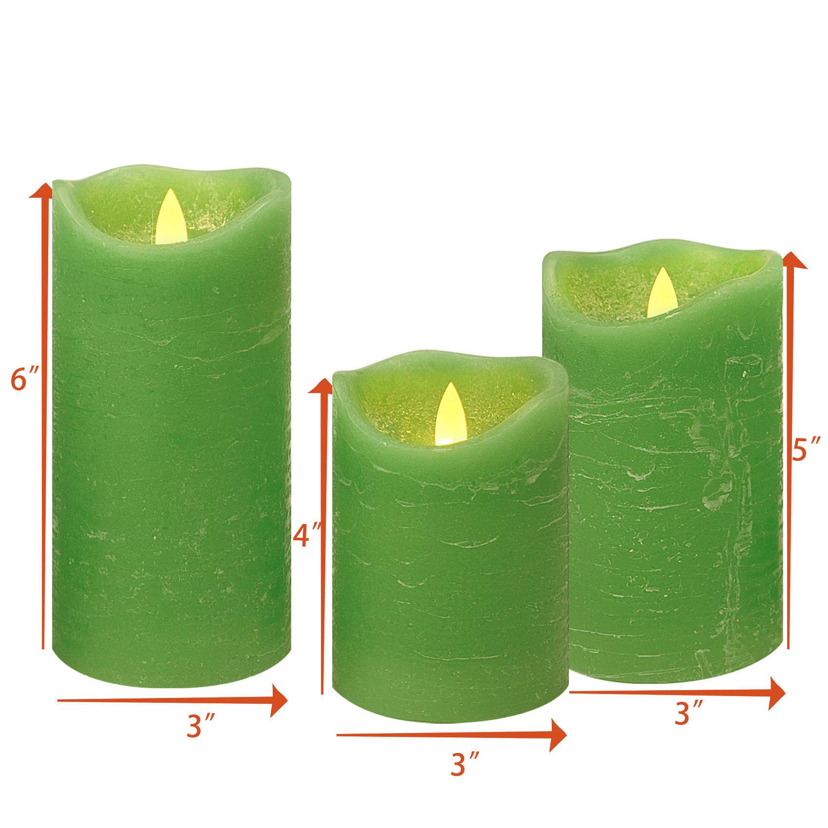 Candle Choice Battery Operated Flameless Candles With Remote Timer Real Wax Realistic Bright Flickering Electric Led Pillars Lig