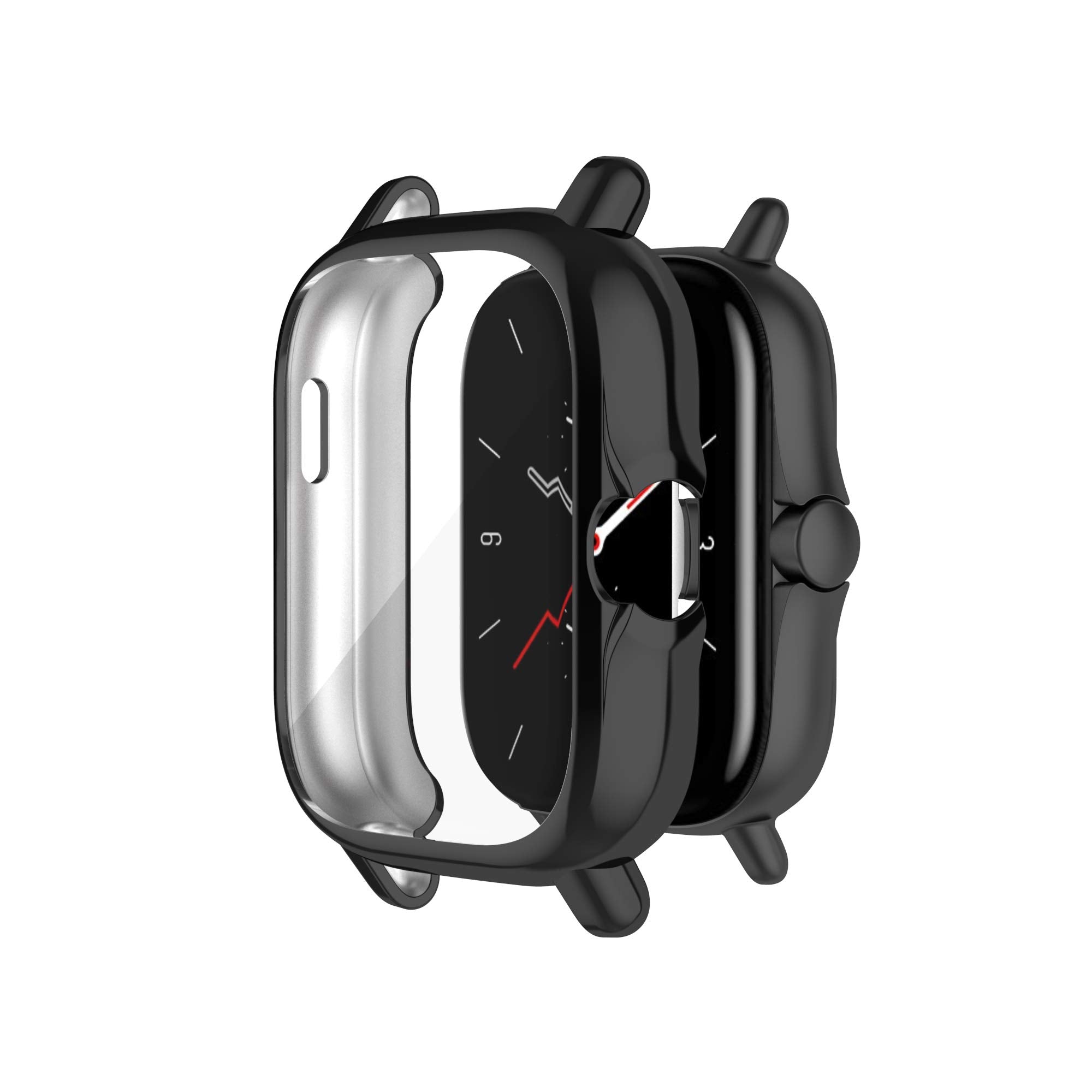 Tencloud Cases Compatible With Amazfit Gts 3/Gts 2 Smartwatch Men Women Watch Case Soft Tpu Shockproof Bumper Cover Screen Prote