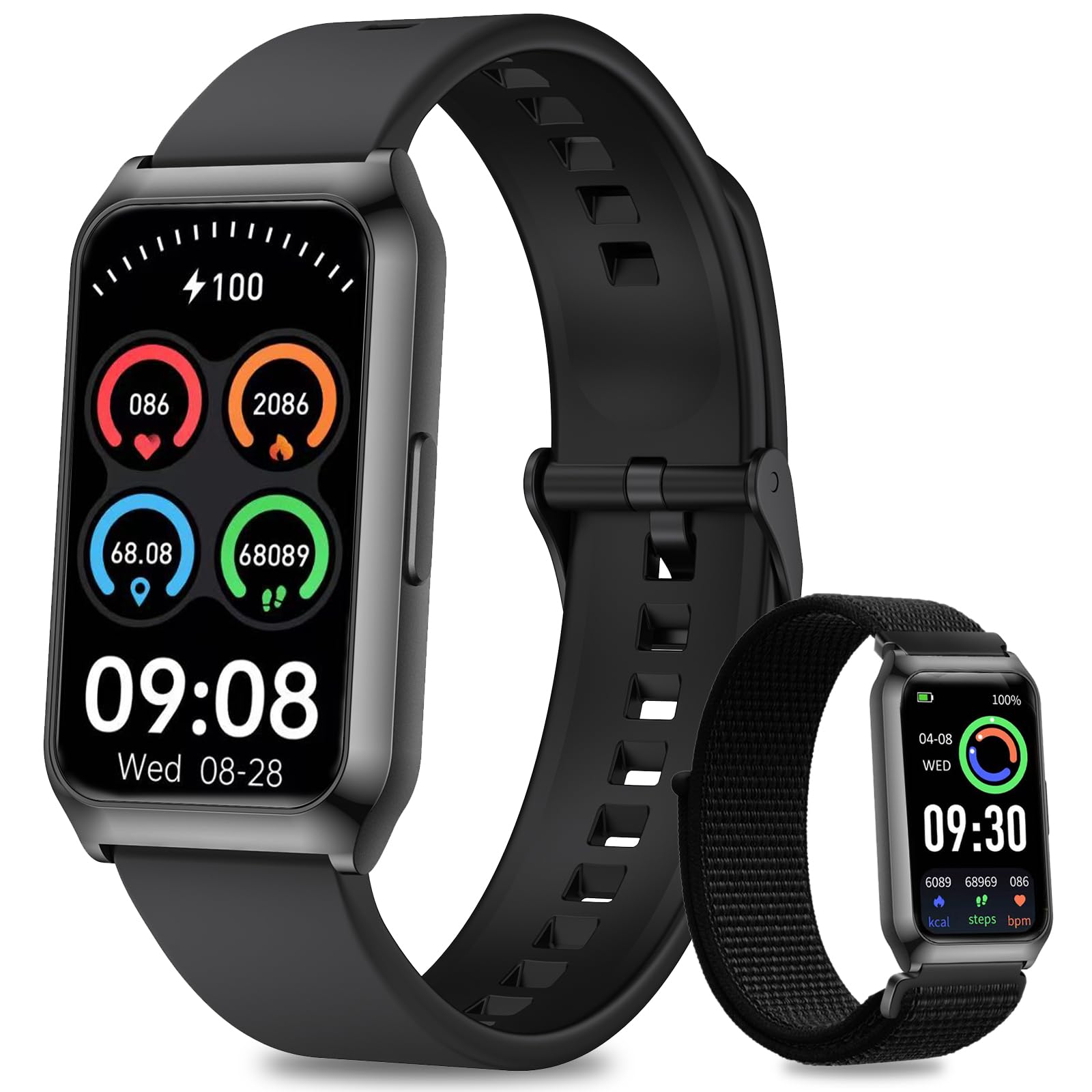 Gadixy Smart Watches For Women Men Fitness Tracker With Blood Oxygen/Heart Rate/Step Counter/Calories,Aluminium Case,Activity Tr