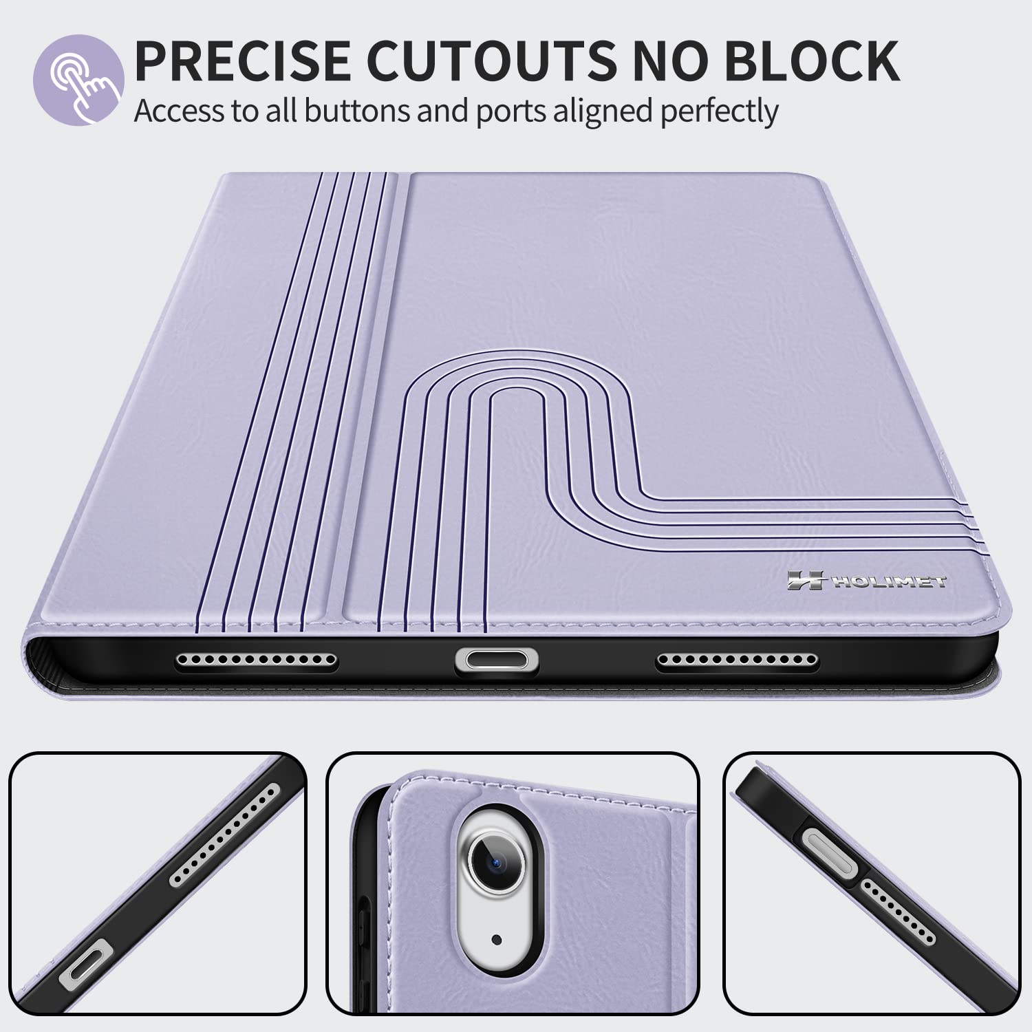 H Holimet Case For Ipad Air 11 Inch 2024 (M2) 6Th Generation/Ipad Air 5Th Generation 2022/Ipad Air 4Th Generation 2020 10.9 Inch