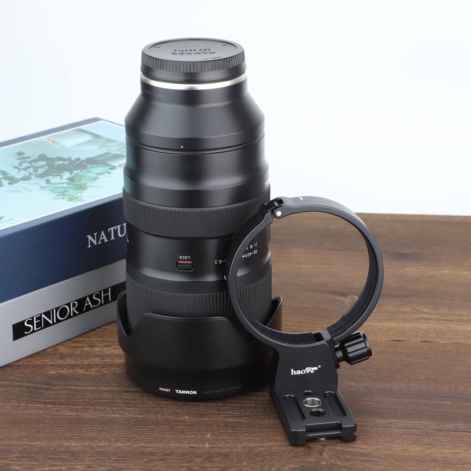 Haoge Lmr Tl540 Lens Collar For Tamron 50 400Mm A067,100 400Mm F/4.5 6.3 Di Vc Usd A035 Lens Built In Arca Type Quick Release Plate Replace Tamron A035Tm