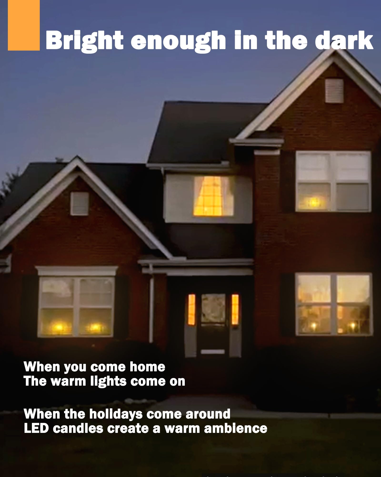 Fpoo 7.9'' Battery Operated Windows Candles With Remote Timers, 6 Pcs Flickering Flameless Christmas Taper Candles, Led Bright W