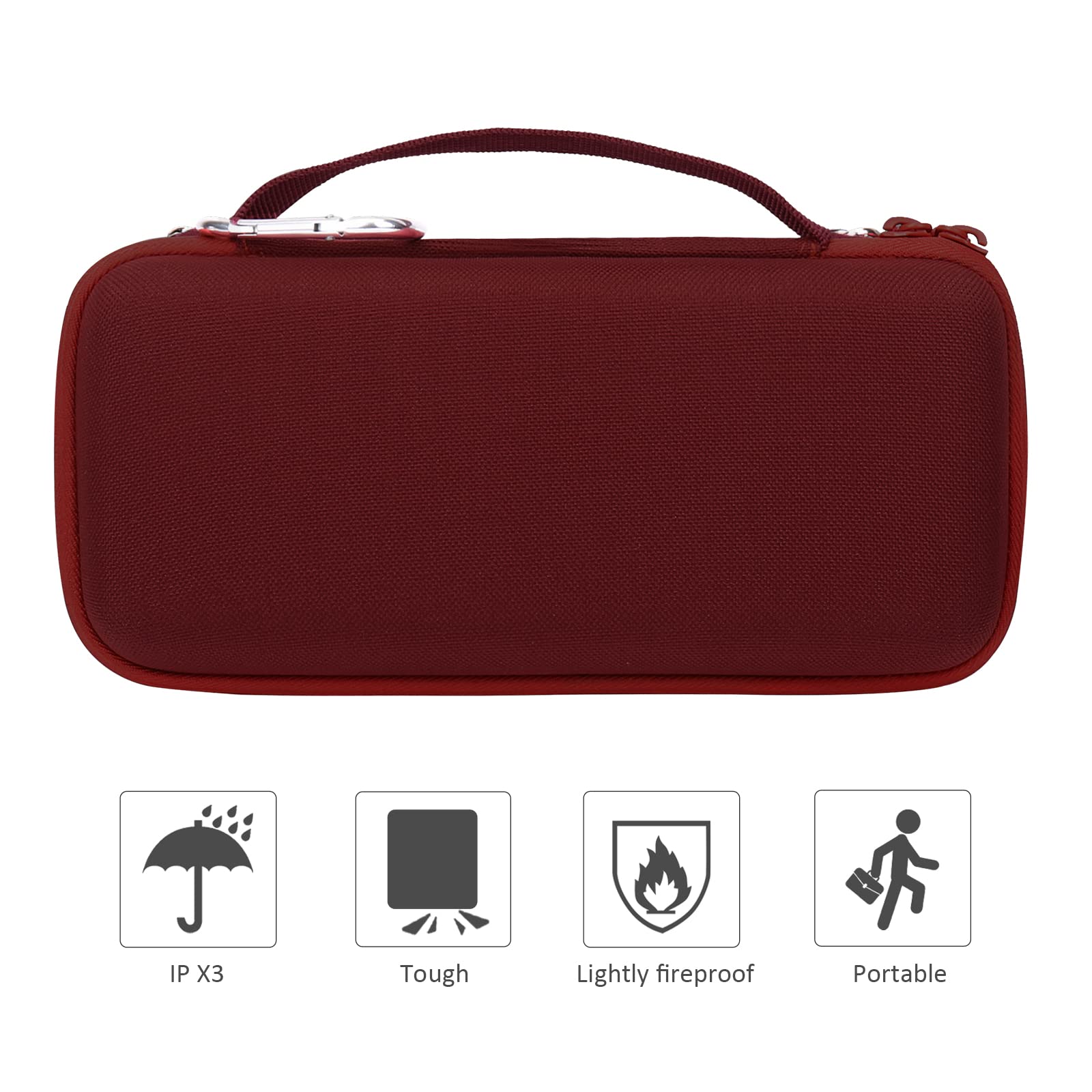 Co2Crea Hard Travel Case Replacement For Bose New Soundlink Flex 2Nd Gen/Bose Soundlink Flex Bluetooth Portable Speaker (Carmine