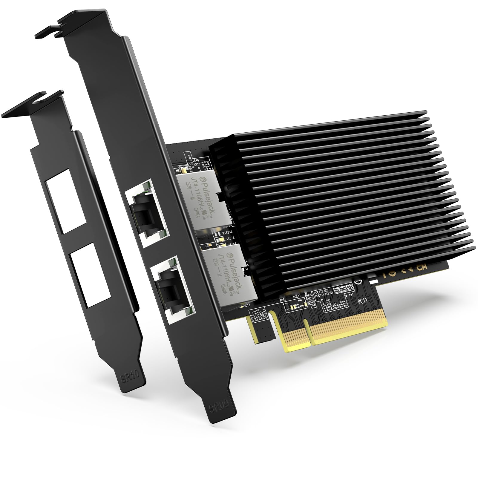 10G Pci E Network Card With 10Gbps Dual Rj45 Ports, Intel X540 T2 Conrtoller, Vimin 10Gb Ethernet Adapter Card Compatible With P