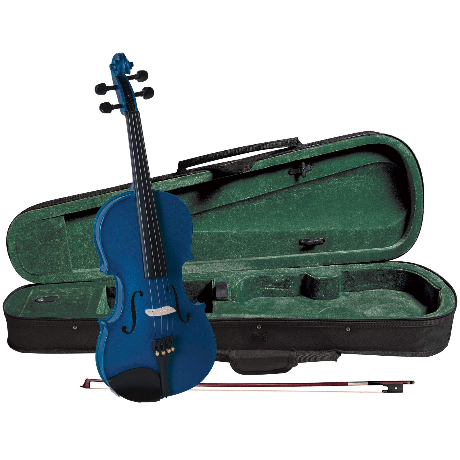 Cremona Sv-75 Premier Novice Violin Outfit - Sparkling Blue - 4/4 Size
