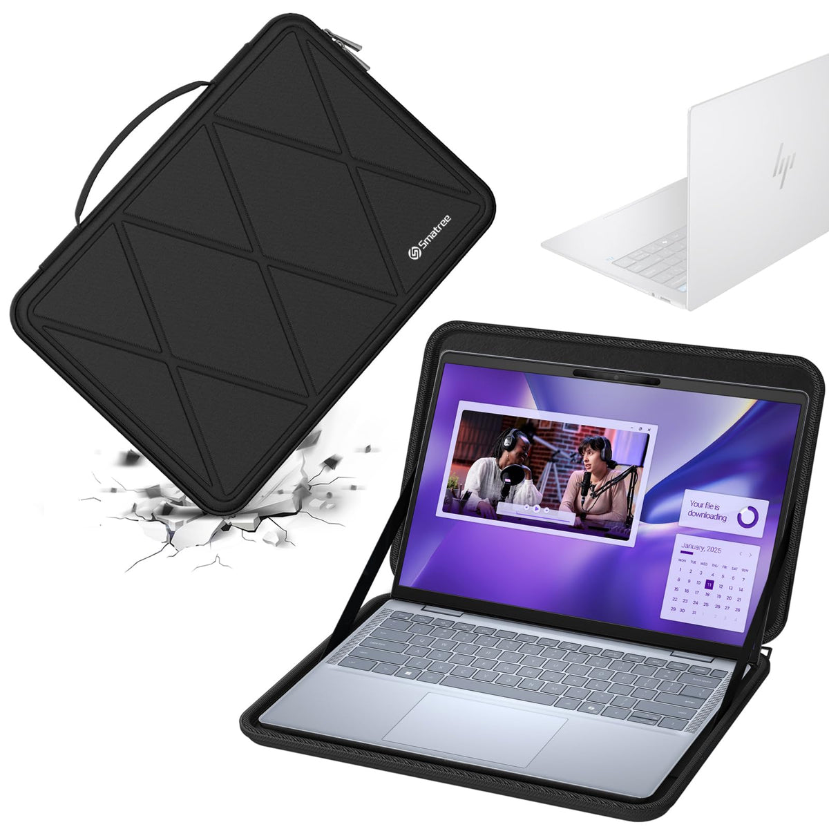Smatree Hard EVA Protective Sleeve Case Compatible for 14 inch Dell Pro 14 Plus (PB14250), for DELL Inspiron 14 5441/Inspiron 14 Plus 7441 Copilot+PC, for DELL Latitude 5455 Laptop (X8043)