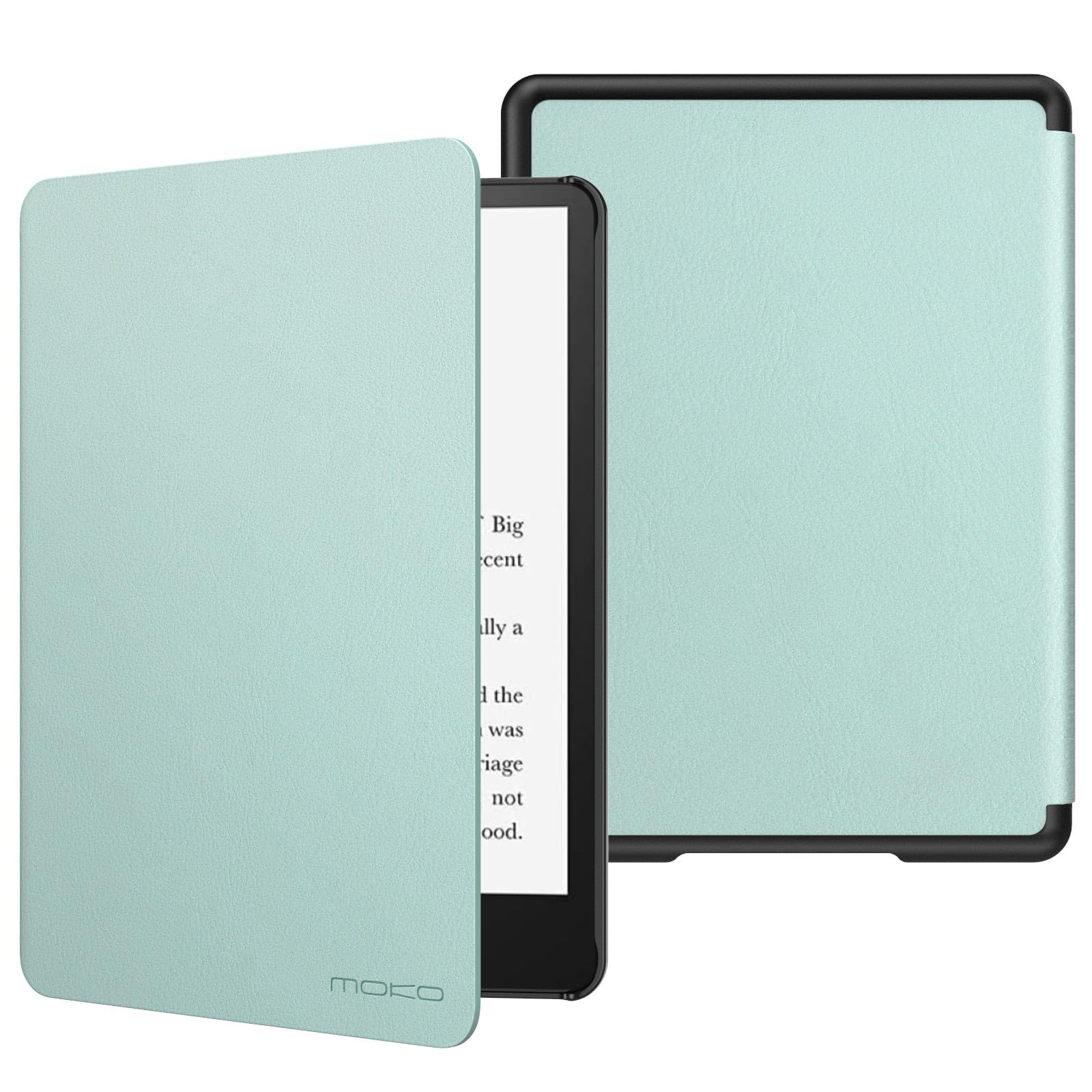 MoKo Case for 6.8' Kindle Paperwhite (11th Generation 2021) and Kindle Paperwhite Signature Edition, Light Shell Cover with Auto Wake/Sleep for Kindle Paperwhite 2021 E Reader, Agave Green