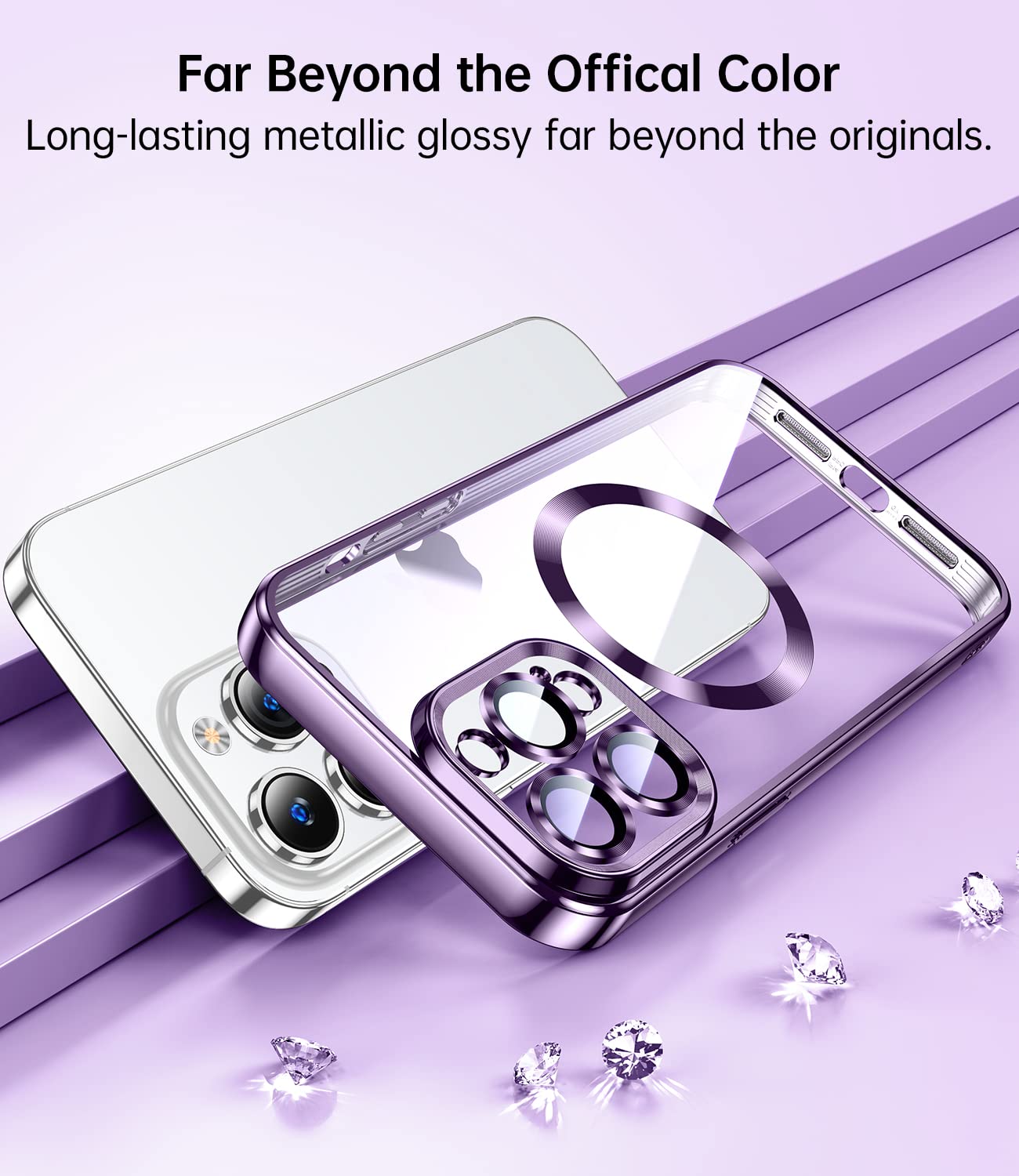 Jueshituo Magnetic For Iphone 12 Pro Max Case With Full Camera Cover Protection [No.1 Strong N52 Magnets] [Military Grade Drop P