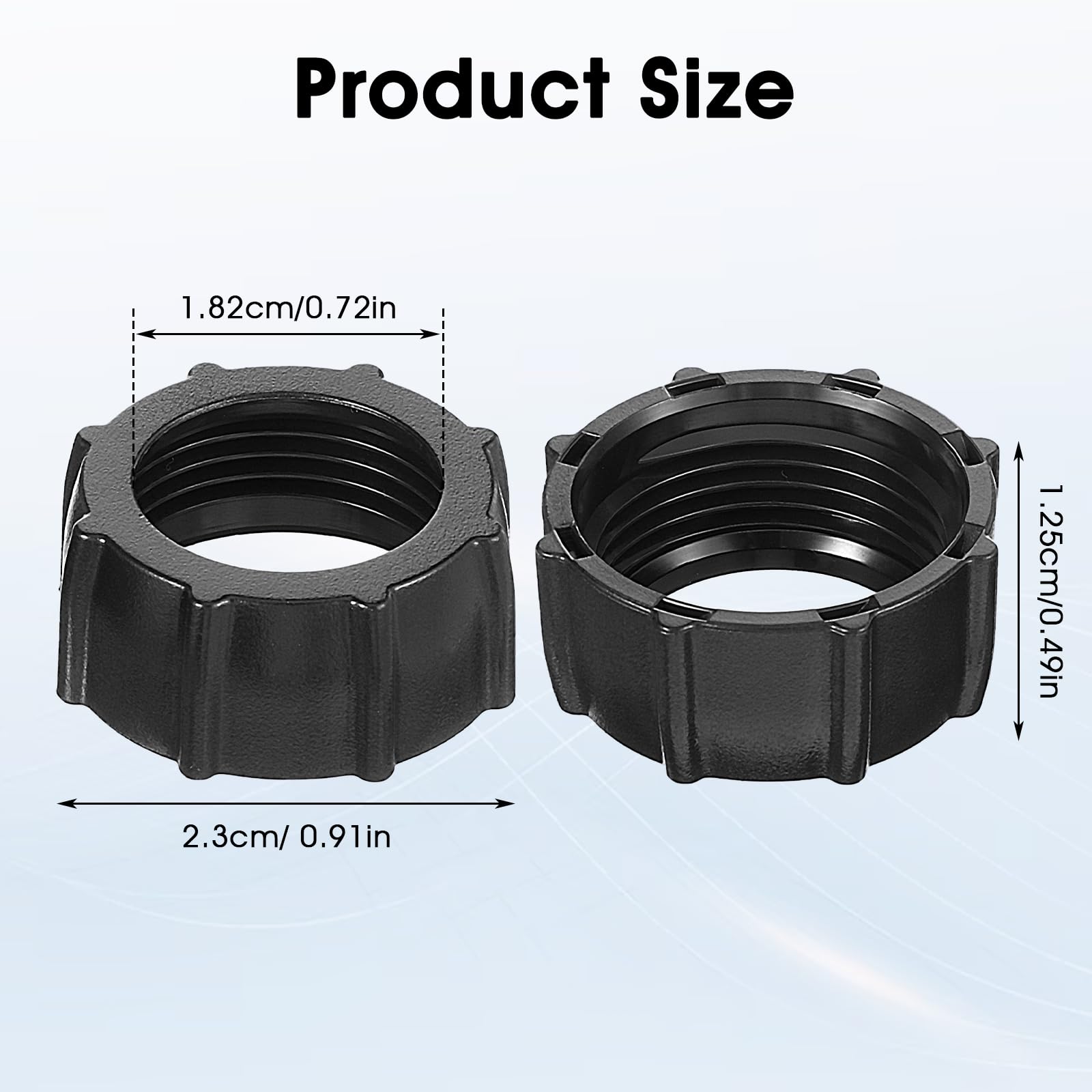 Hjzhii 10Pcs Tightening Nut For Replacement Car Mount, Screw On Car Phone Mount Replacement Parts Ball Joint Fixed Adapter Head