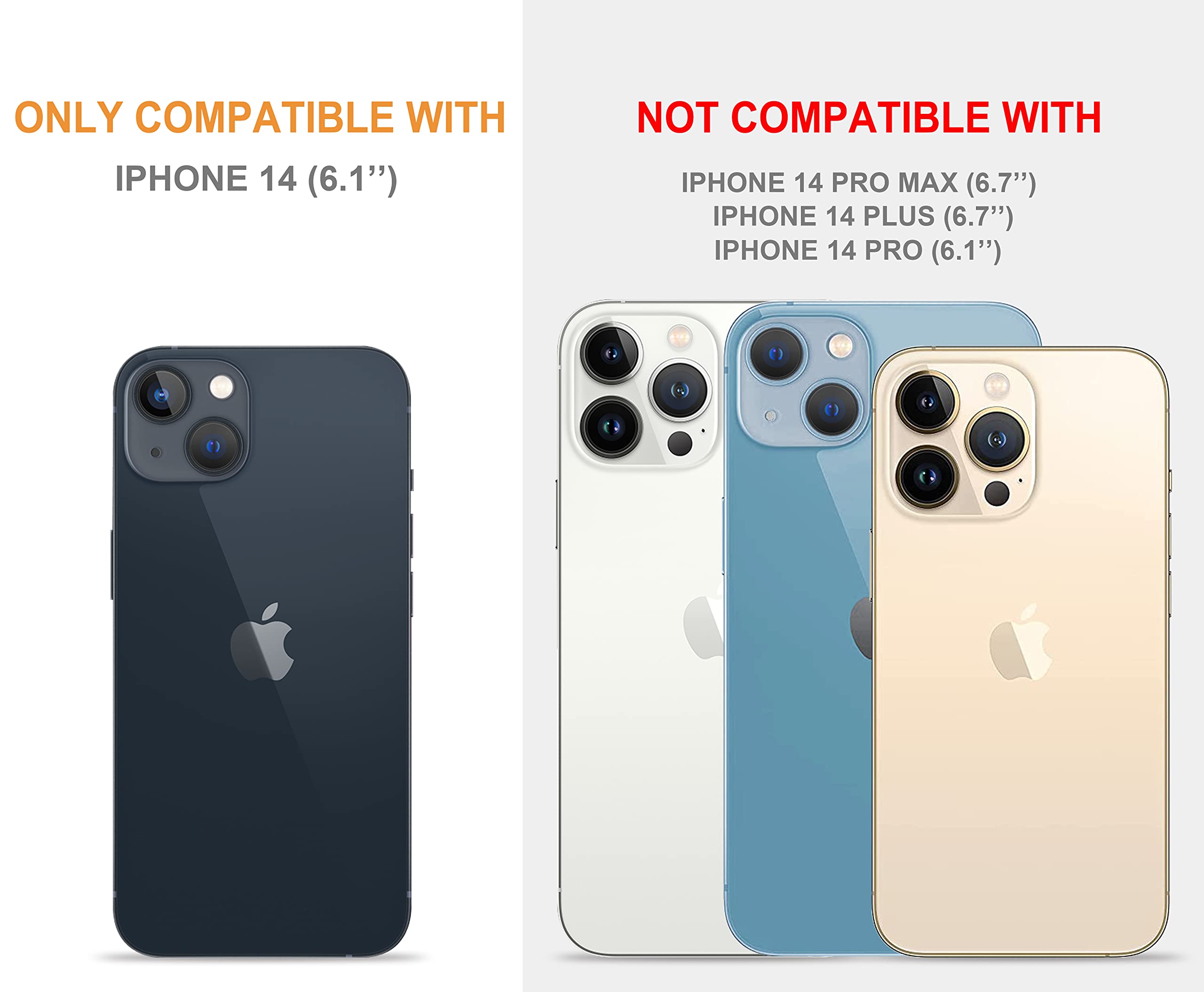 For Iphone 14 Case Clear With Design Cat   Ccfuncase Cover Compatible With Iphone 14 6.1 In Black Cat Ears Lovely Kawaii Design