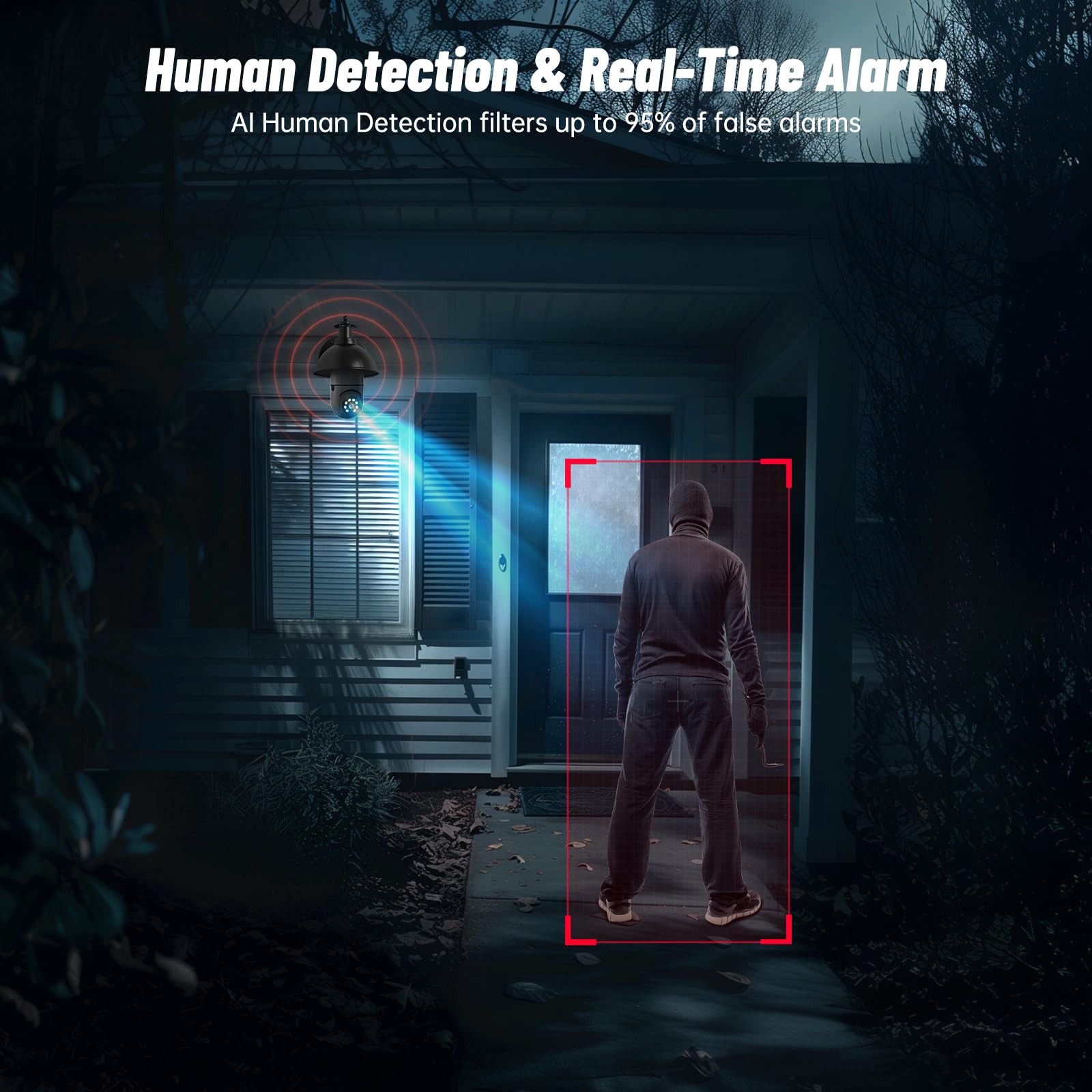 Light Bulb Security Camera 5G Wifi 2K Light Socket Security Cameras Wireless Outdoor Eseecloud, 360 Screw In Sight Bulb Motion D