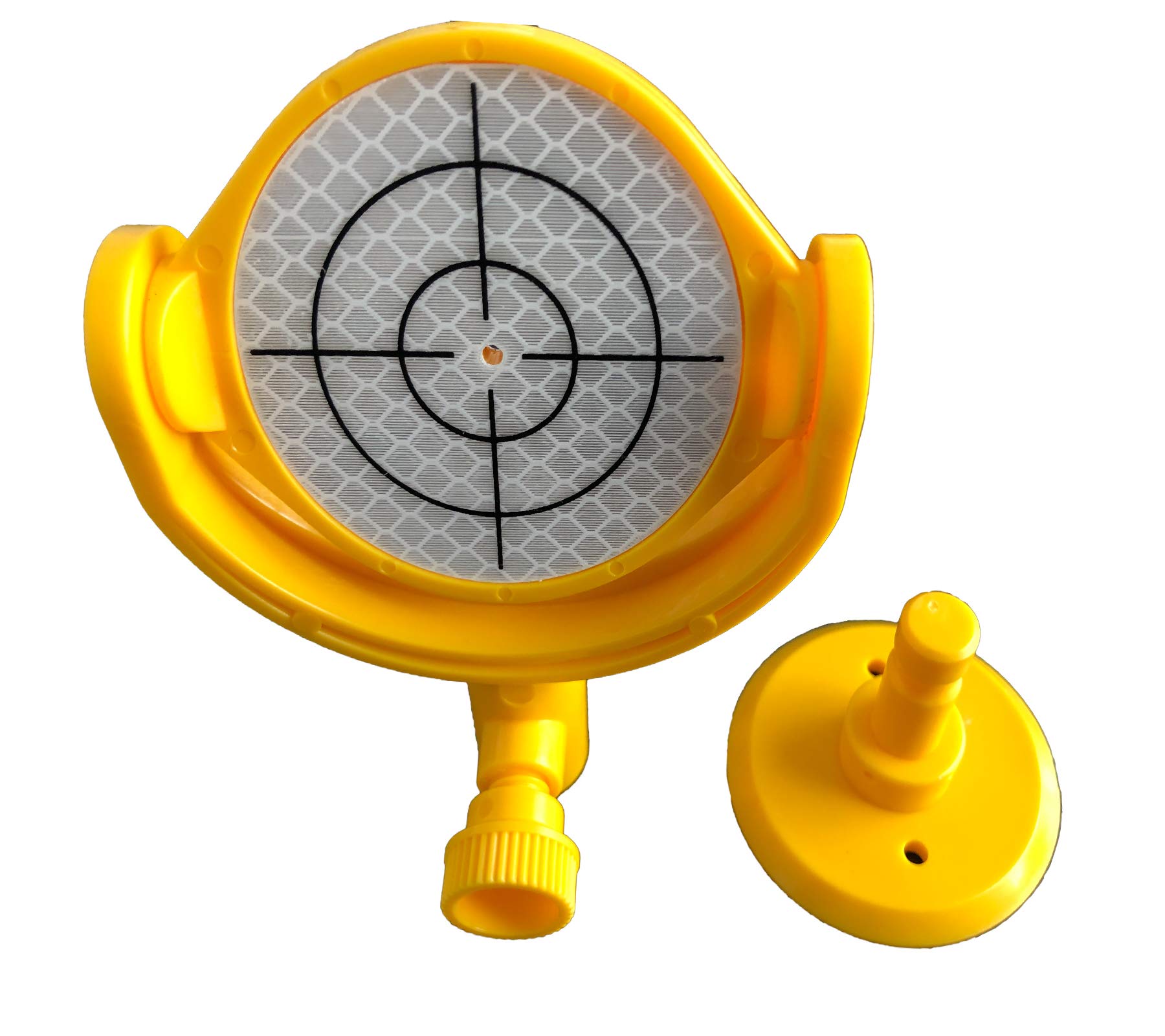 Geoleni Mini Prism Surveying, Surveying Prism Reflective Target Sheet With Holder Mp103 With Printed Crosshair