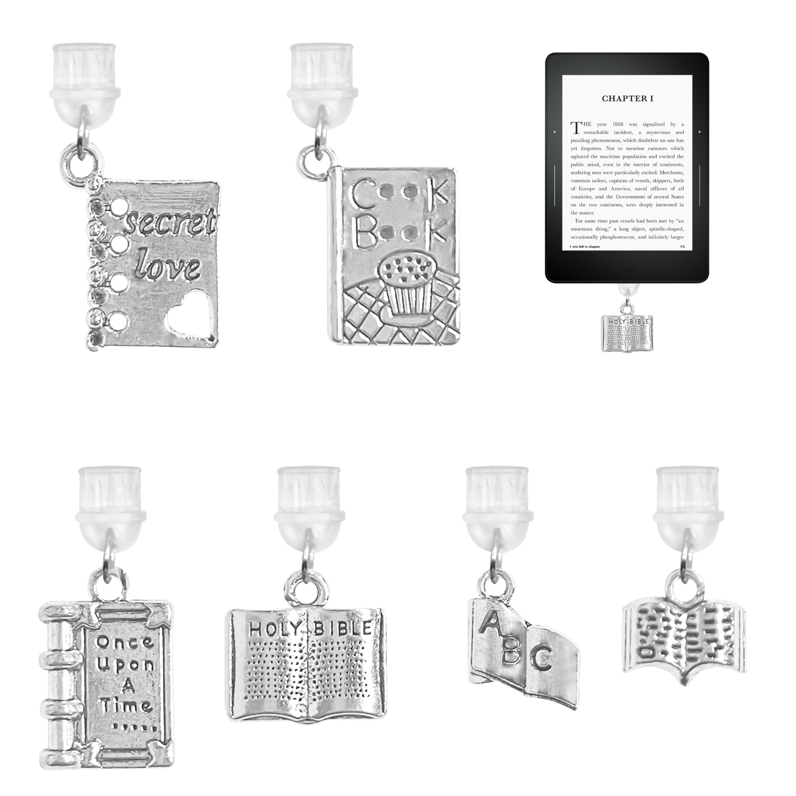 Cute Dust Plug Charms for Kindle and Phone Type C/USB C Charging Port Book Dust Plug Port Cover for Kindle Charms Accessories Gi