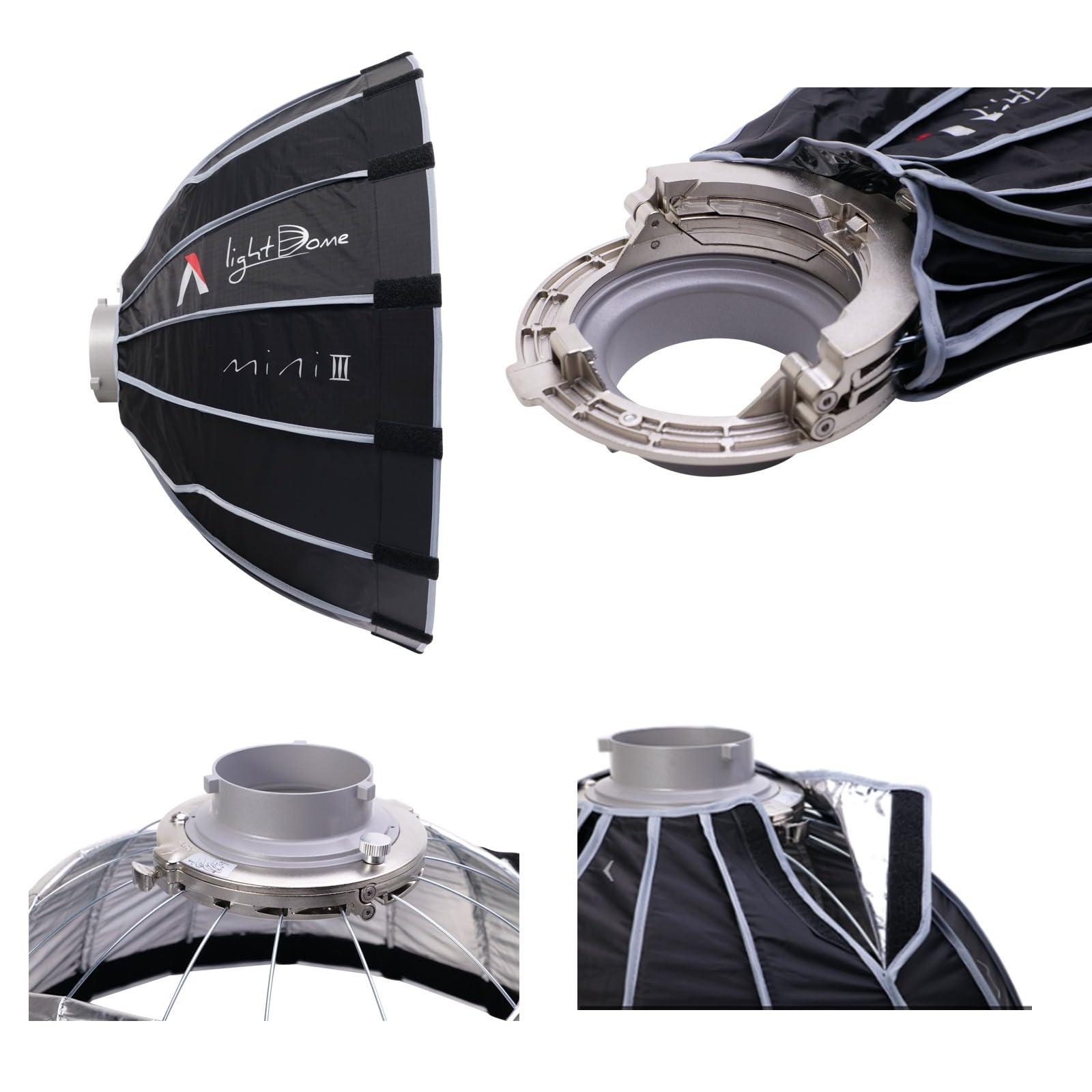 Aputure Light Dome Mini III Deep Octagon Bowens Mount Softbox with Honeycomb Grid Black 2ft