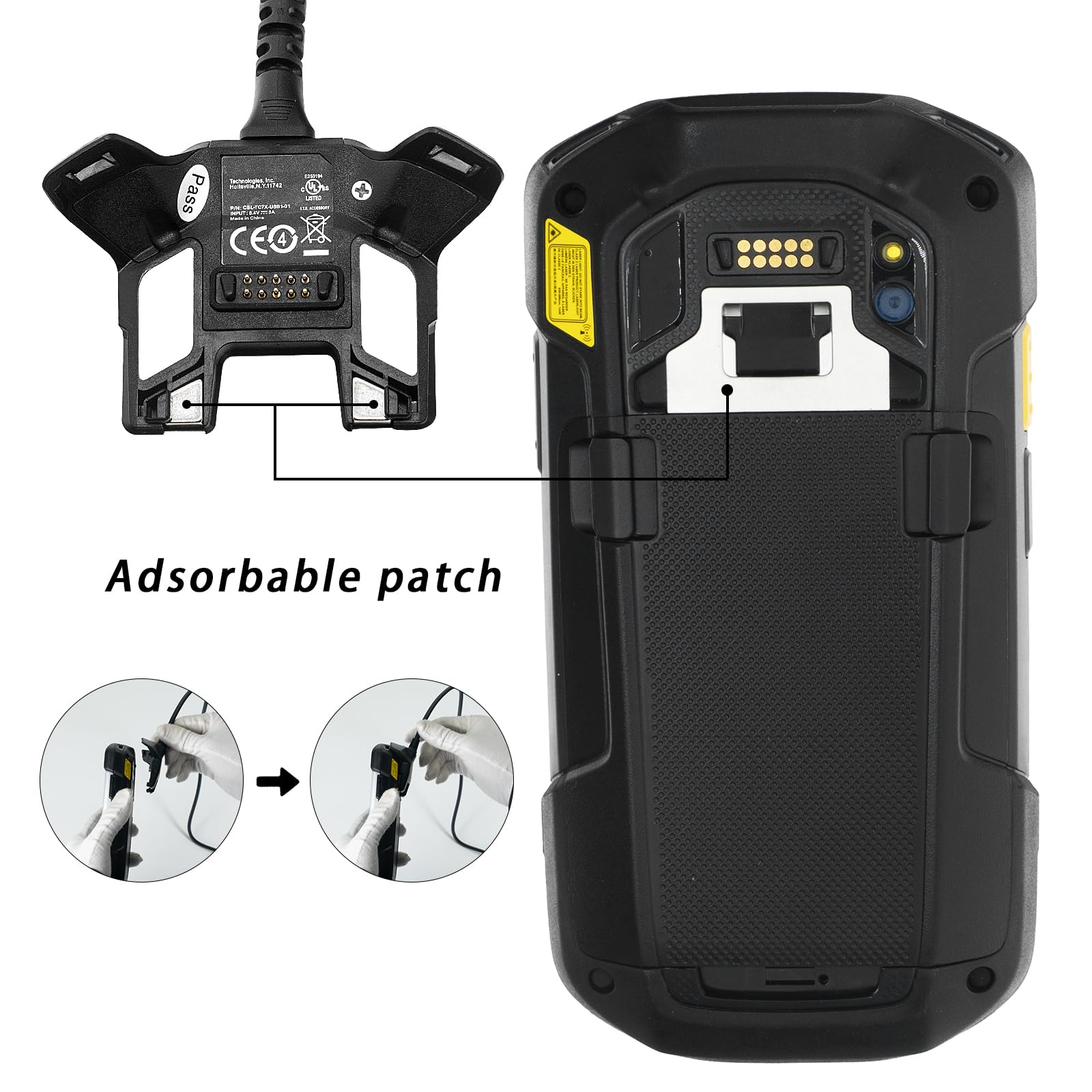 Iyoubol Usb Charger Cable With Adapter For Zebra Symbol Tc70 Tc75 Cbl Tc7X Usb1 01