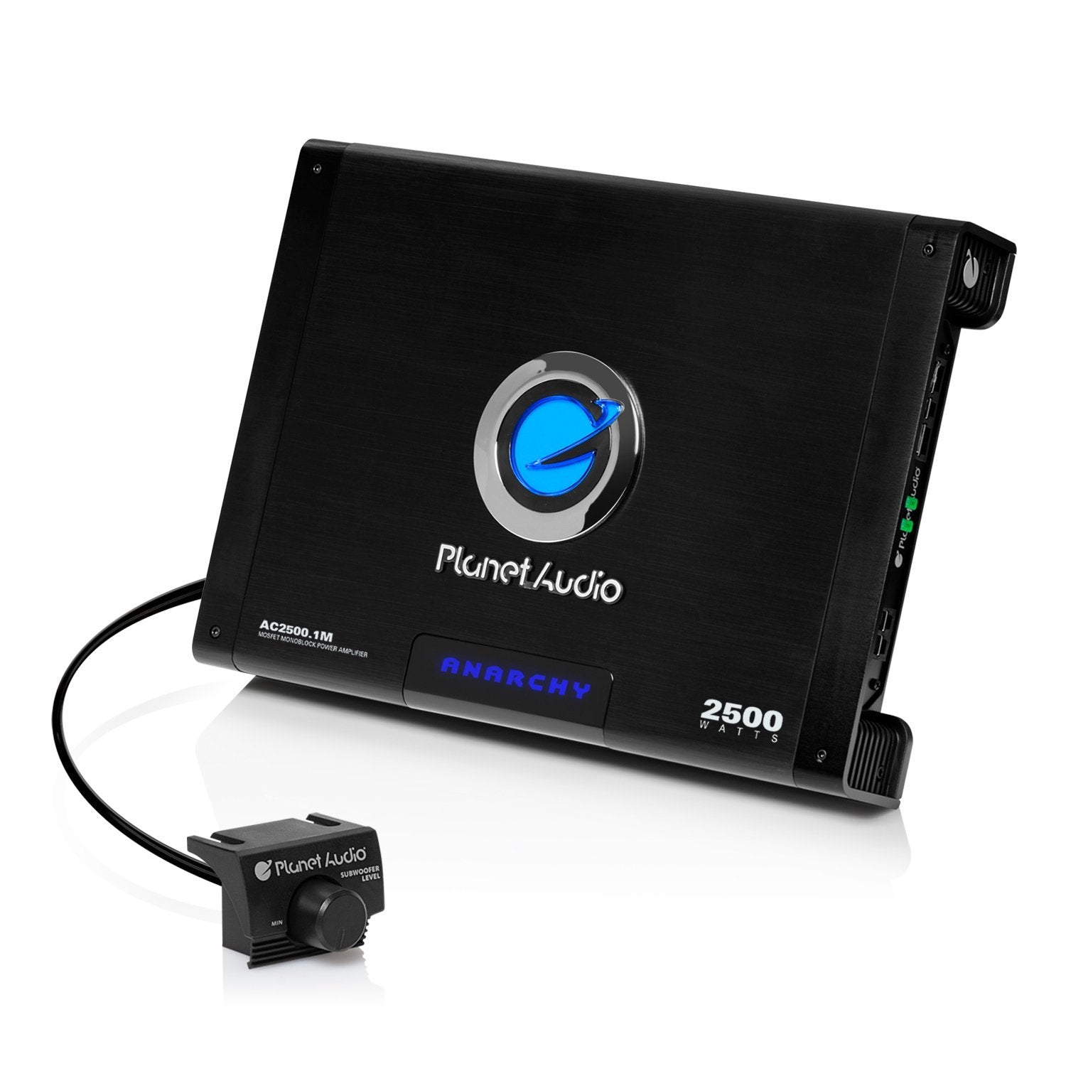 Planet Audio AC2500.1M Monoblock Car Amplifier 2500W, Class A/B, Black, 2/4 Ohm Stable, Remote Subwoofer Control
