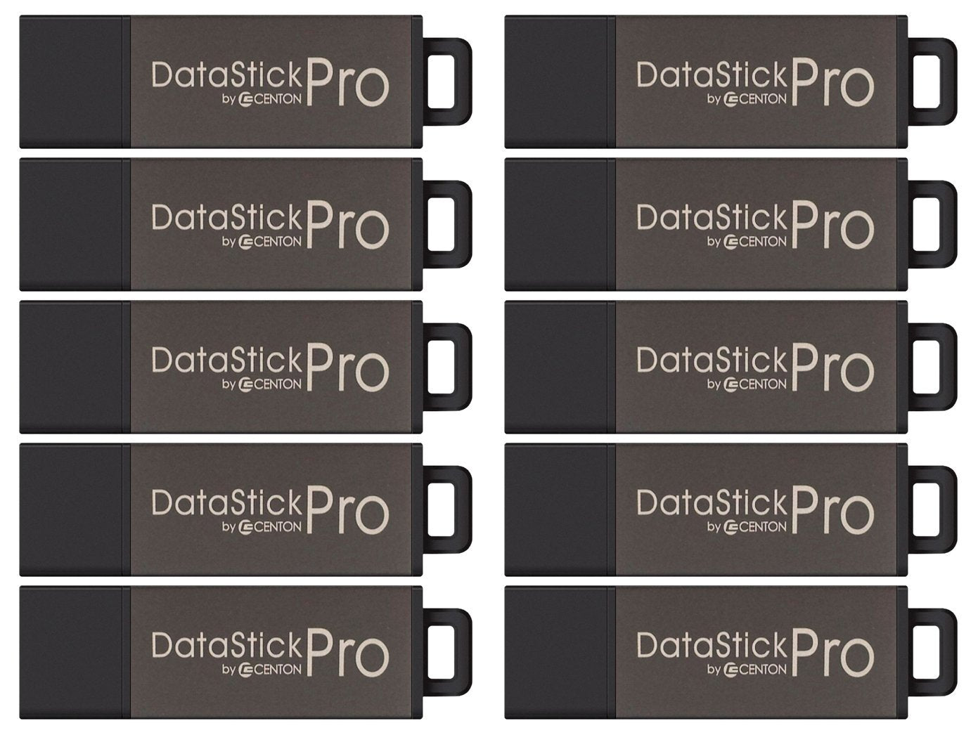 8GB DataStick Pro by Centon, 25 Pack, USB 2.0 Flash Drive Memory Stick for Storage and Backup
