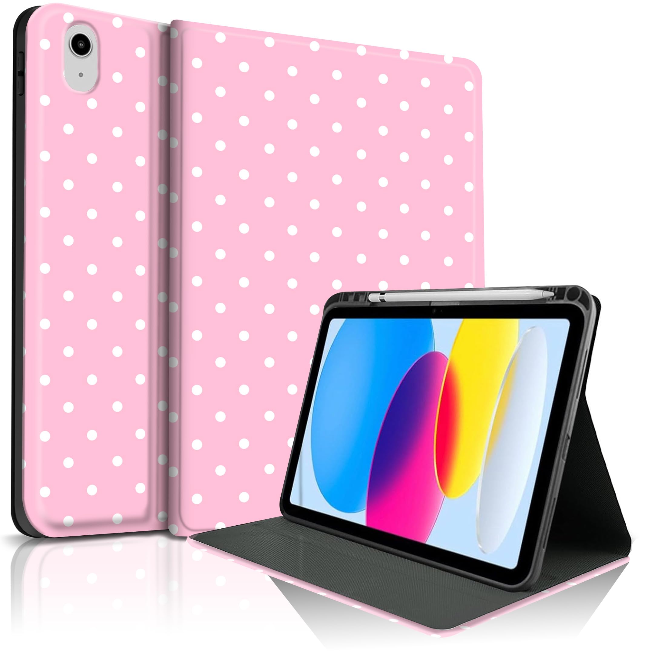 TopPerfekt Case for iPad 11th (A16) 11-inch 2025 / 10th Gen 10.9-inch 2022,Cute Polka Dot Stylish Aesthetics Design Protective C