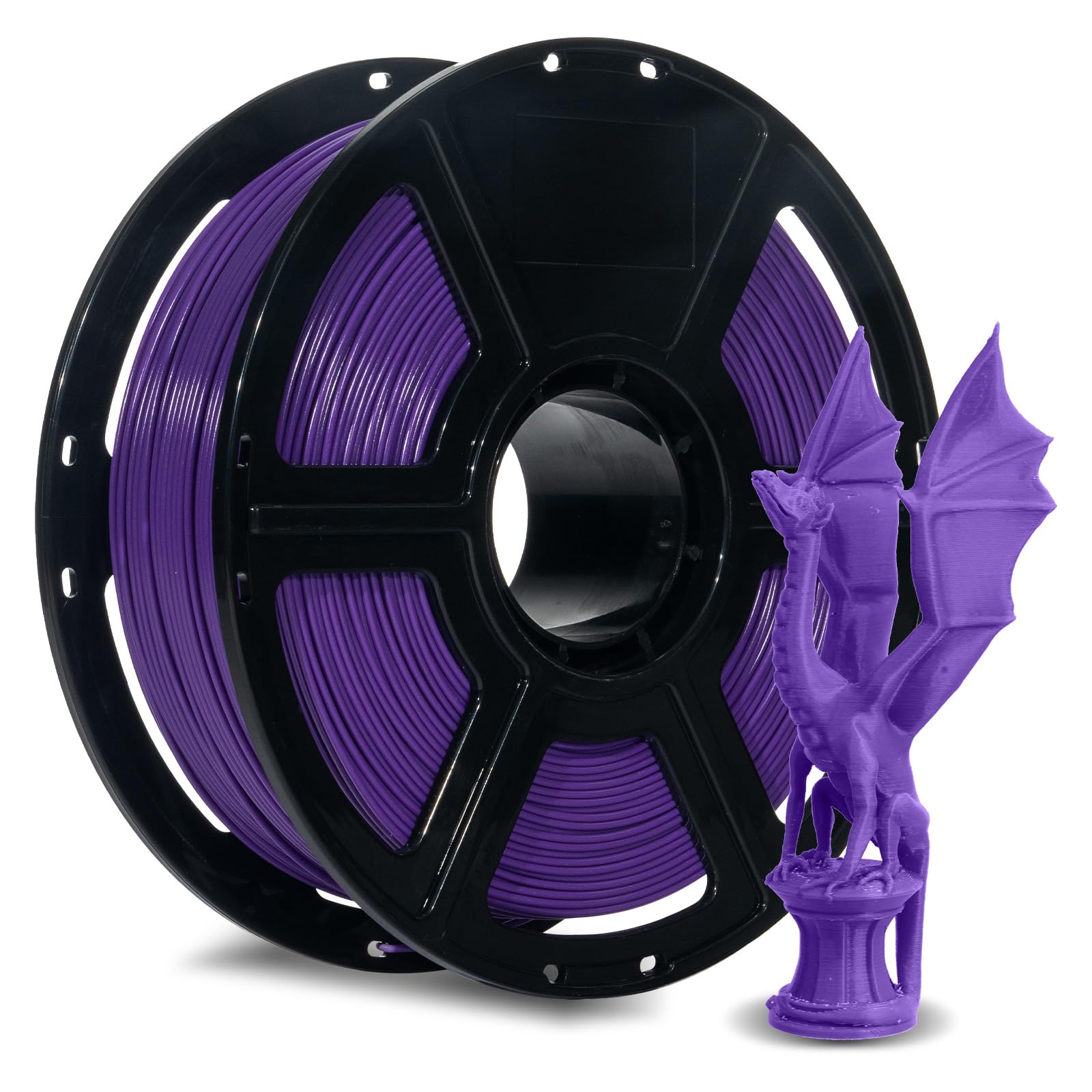 Flashforge Rapid Pla Filament 1.75Mm Purple, 500Mm/S High Speed Printing, 3D Printer Filament 1Kg Spool, Dimensional Accuracy +/