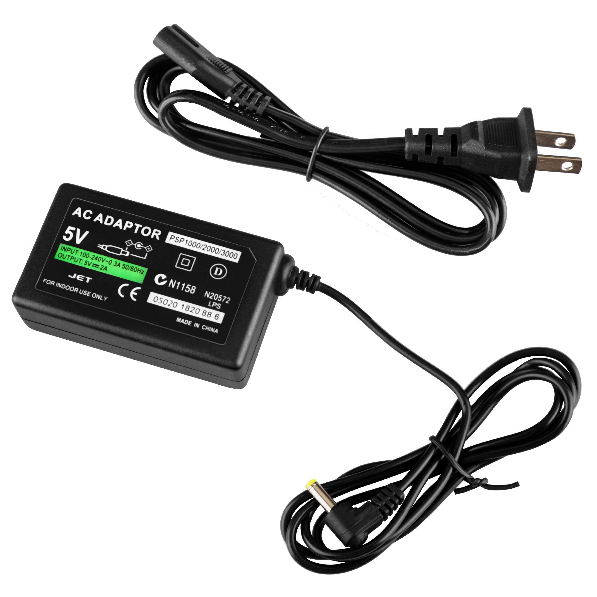 Psp Charger, Ac Adapter Wall Charger Compatible With Sony Psp 110 Psp 1001 Psp 1000 / Psp Slim & Lite 2000 / Psp 3000 Replacemen