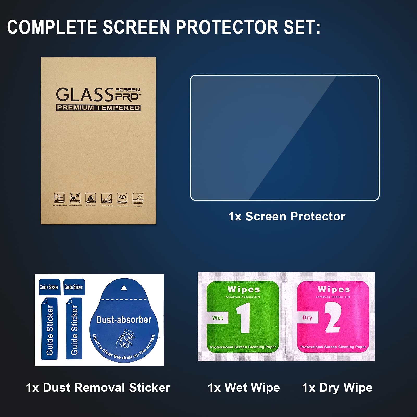 Compatible With Autel Maxicom Mk808Bt/Mk808/Mk808Ts Tempered Glass Screen Protector, Maxicheck Mx808, Maxipro Mp808, Mp808K Scre