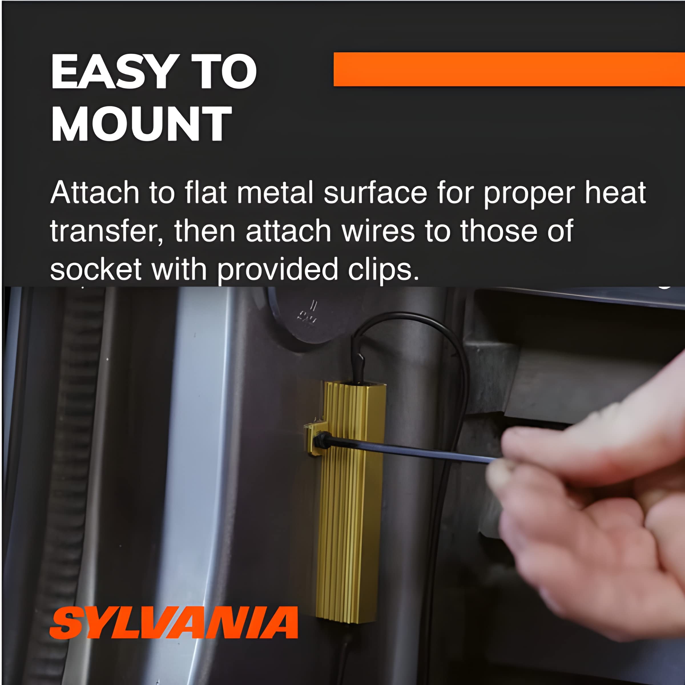 Sylvania   Load Equalizer   Interior Lights Load Equalizer For Led Light Bulbs, Corrects Hyper Flash & Bulb Out Warning (Pack Of 2)   10 Watt (At 12.8V)