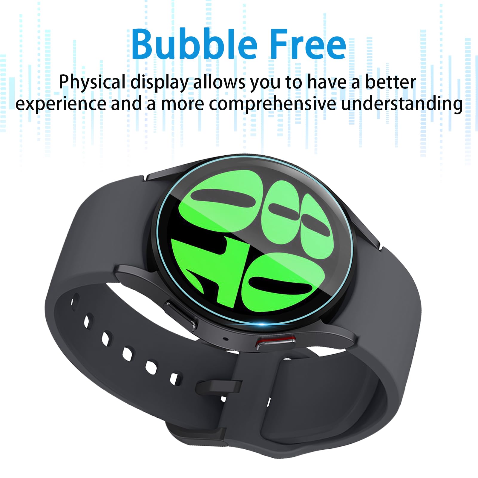 Suoman 4 Pack For Samsung Galaxy Watch 6/Galaxy Watch 7 44Mm Screen Protector Tempered Glass,[Anti Scratch] 2.5D 9H Hardness Ult