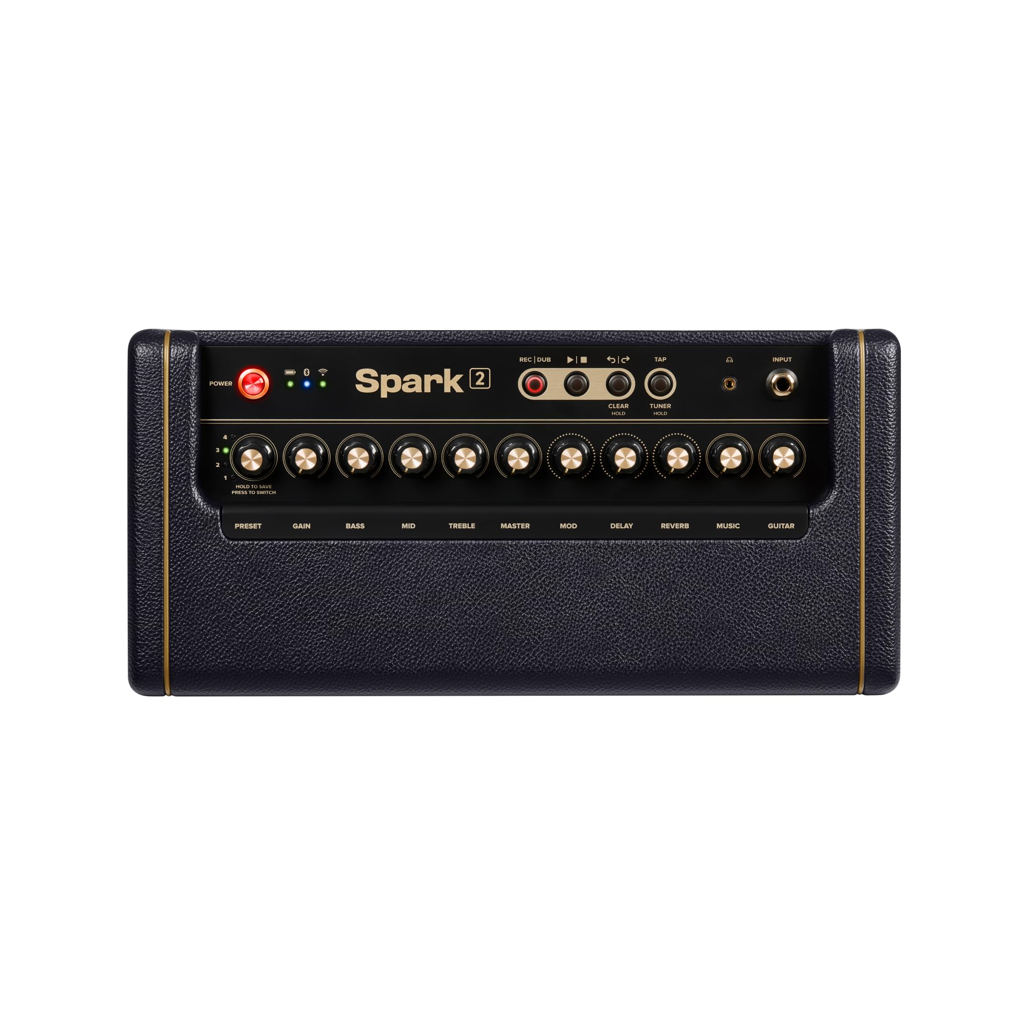 Positive Grid Spark 2 50W Smart Guitar Practice Amp & Bluetooth Speaker With Built In Looper, Ai Features & Smart App For Electr