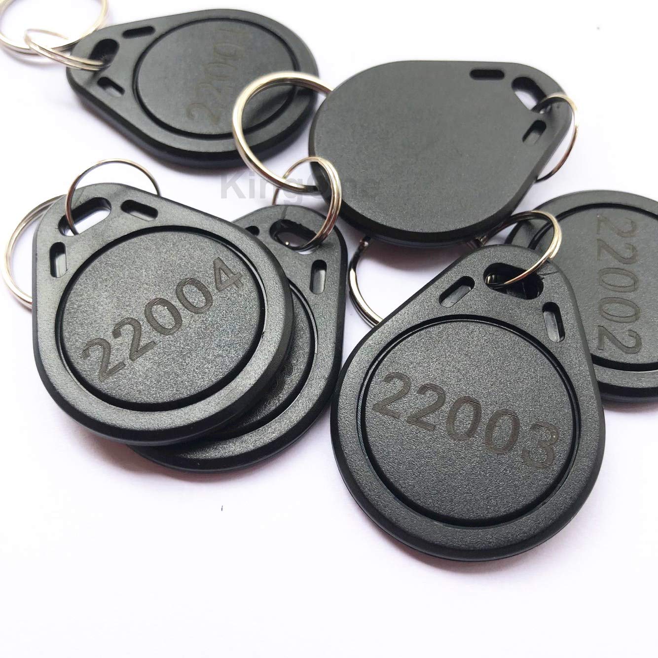 Kingone 100Pcs 26 Bit Keyfobs Proximity Fob Works With Prox Key Isoprox 1346 1386 1326 H10301 Format Readers. Works With The Vas