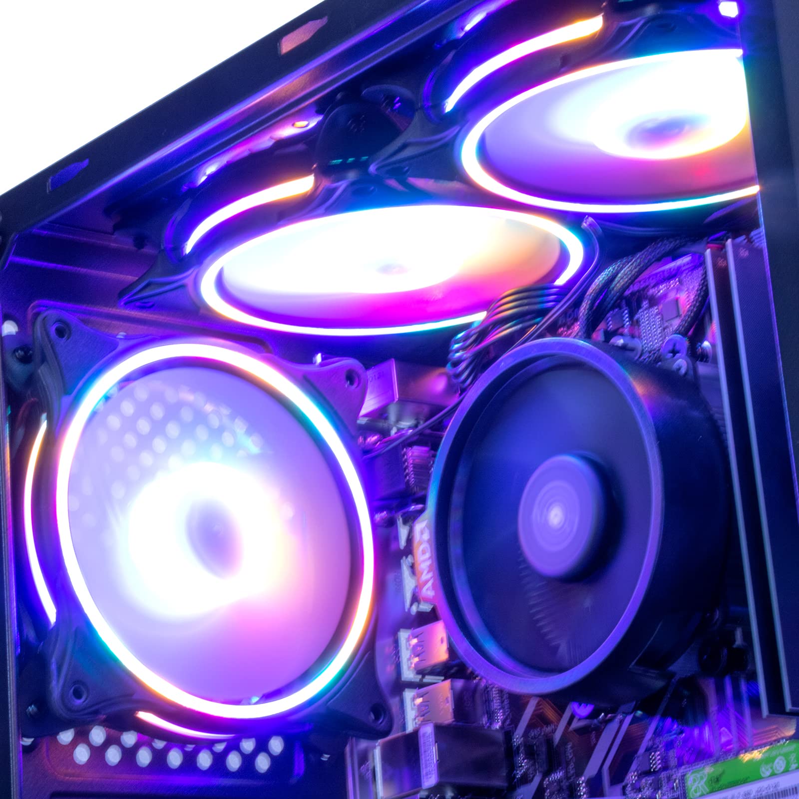 Mxz Gaming Desktop Computer, Amd Ryzen 5 5500, Gtx1660S 6Gb, 16Gb Ddr4, Nvme 500Gb Ssd, 6Rgb Fans, Win 11 Pro Ready, Gamer Deskt