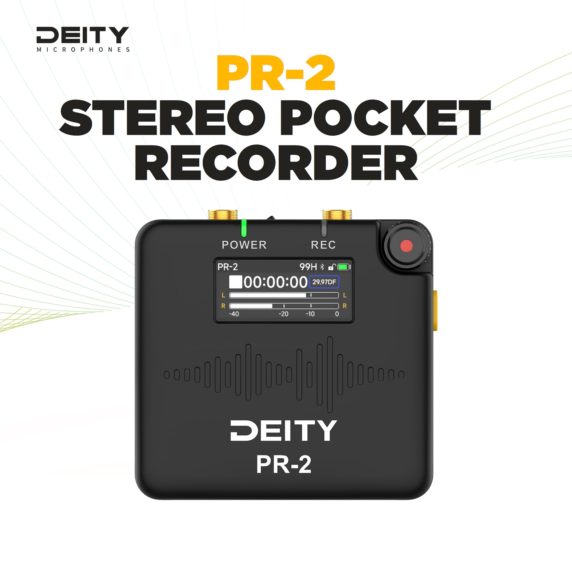 Deity Pr 2   Pocket Audio Recorder With 32 Bit Float Recording, 3.5Mm Lavalier W.Lav Pro Mic, Timecode Sync, & Sidus Audio App C