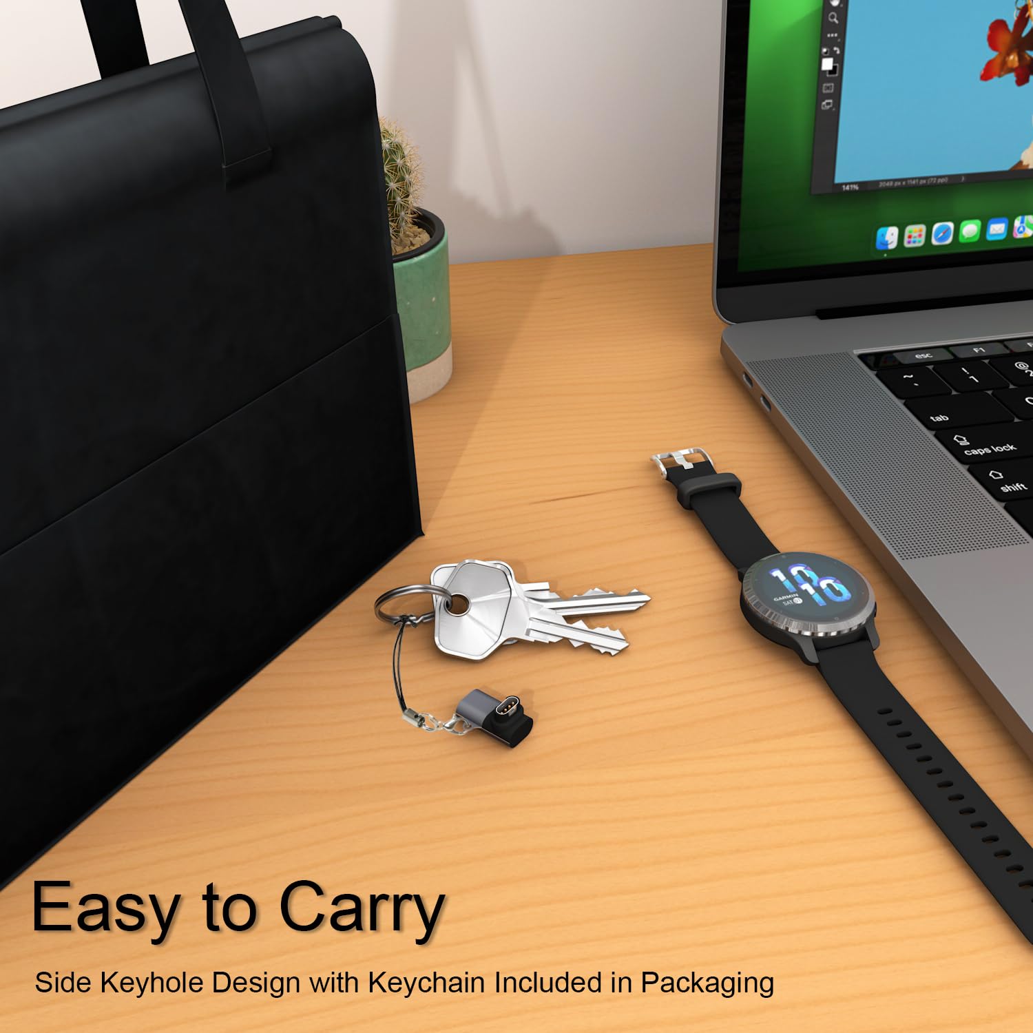 Charger Adapter For Garmin Watch (3 Pack), Usb C Watch Cable Converter For Fenix 8/7/7X/7S,Vivoactive 5/4/4S,Forerunner 965/265/