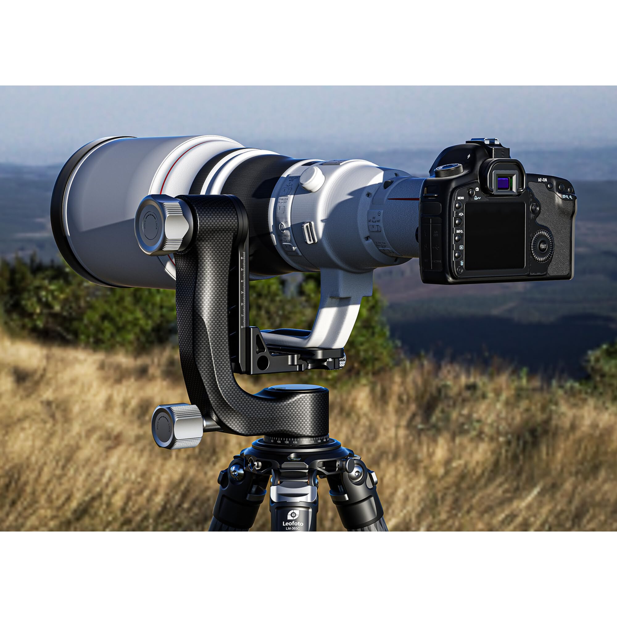 Leofoto Black Pg 1 Lightweight Heavy Duty Gimbal Tripod Head Arca Compatible