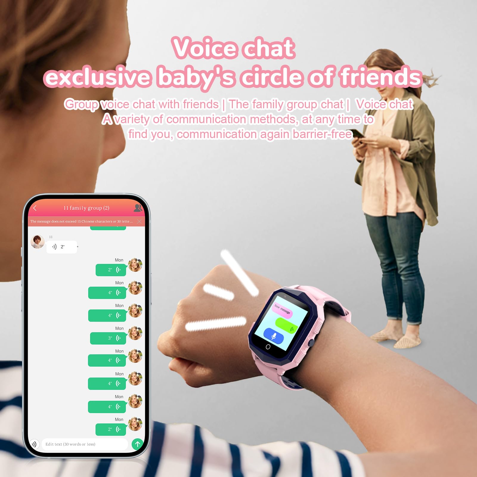 Wonlex 4G Kids Smart Watch With Gps Tracker, Video Calling, Camera, Sos Emergency, 1.4 Inch Unlocked Kids Cell Phone Watch Birth