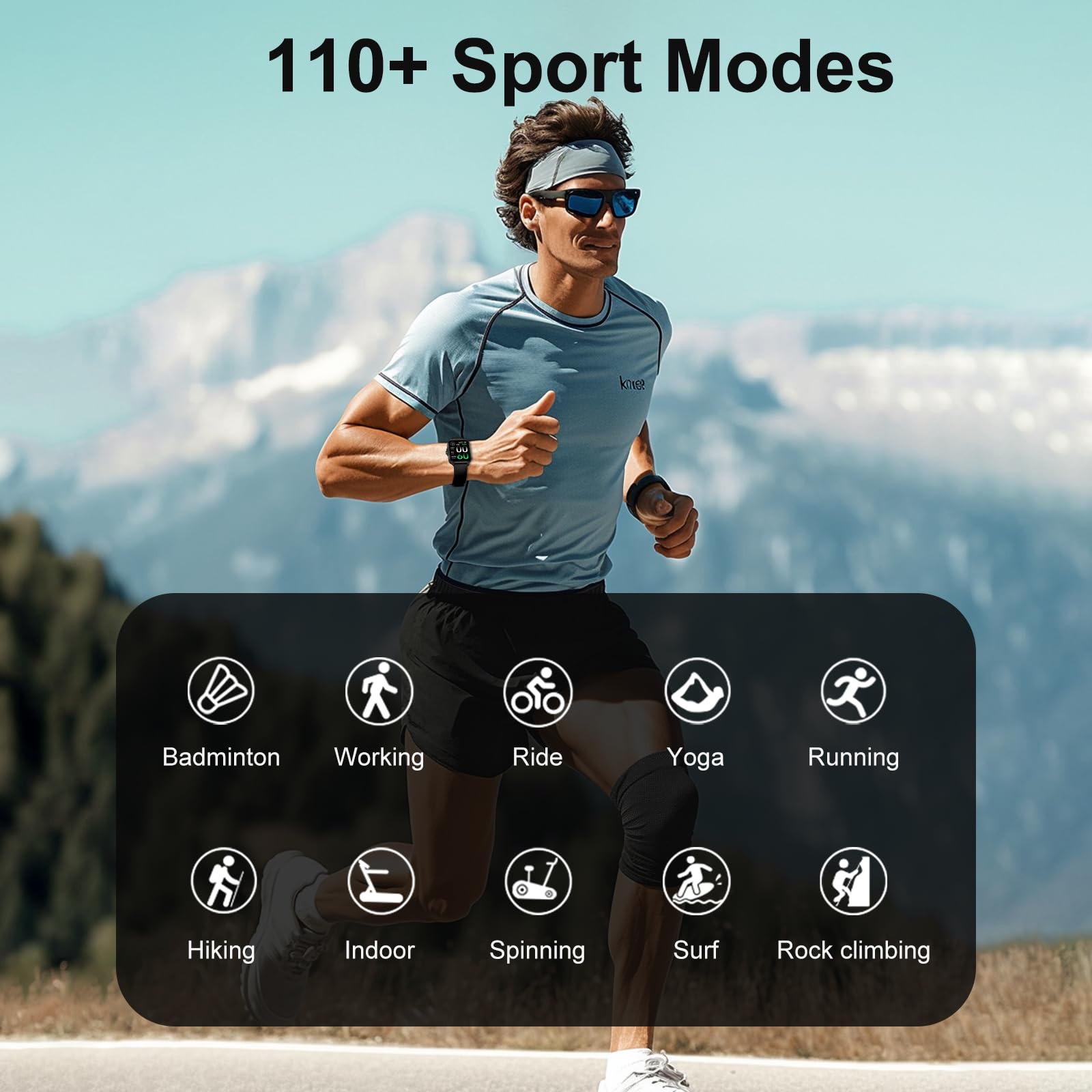 Smart Watches For Women Men Fitness Tracker Watch 2.04 Hd Screen Sport Watch With Chatgpt Ai Voice 3 Bands Step Counter 24/7 Hea