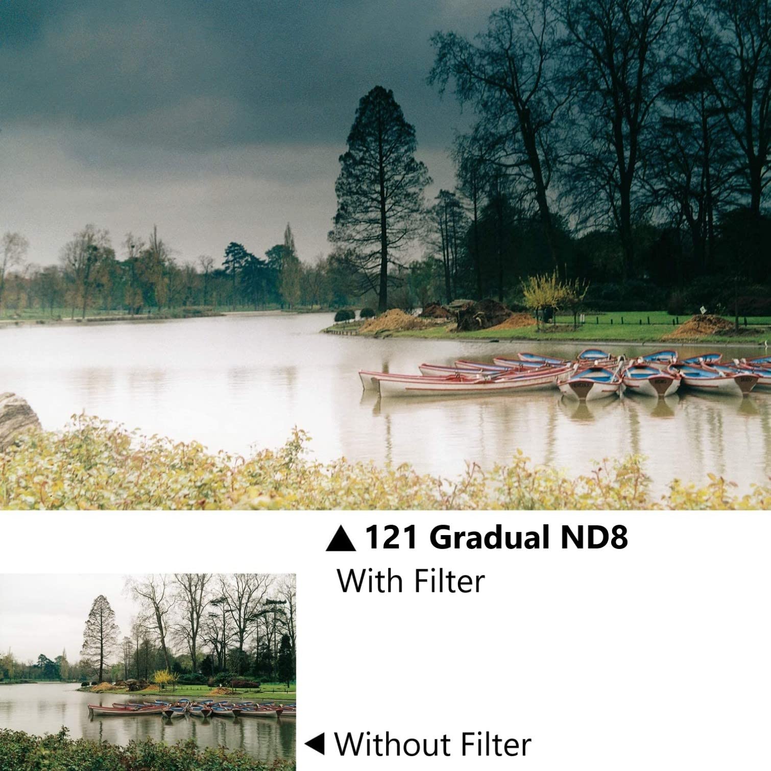Cokin Square Filter Gradual Nd Creative Kit - Includes Gnd 1-Stop (121L), Gnd 2-Stop (121M), Gnd 3-Stop (121) For M (P) Series H